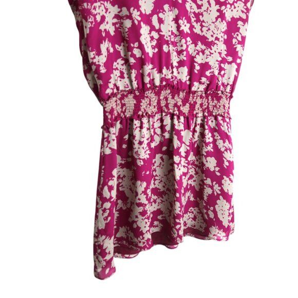 Ramy Brook Ramy Brook Silk Blouson Shift Mini Dress Smocked Waist Size S / US 4 / IT 40 - 3 Thumbnail