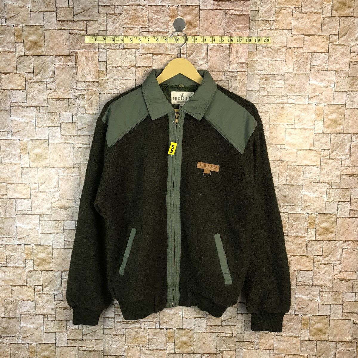 Japanese Brand Jericho vintage mohair Green Jacket #A814 Size US L / EU 52-54 / 3 - 1 Thumbnail
