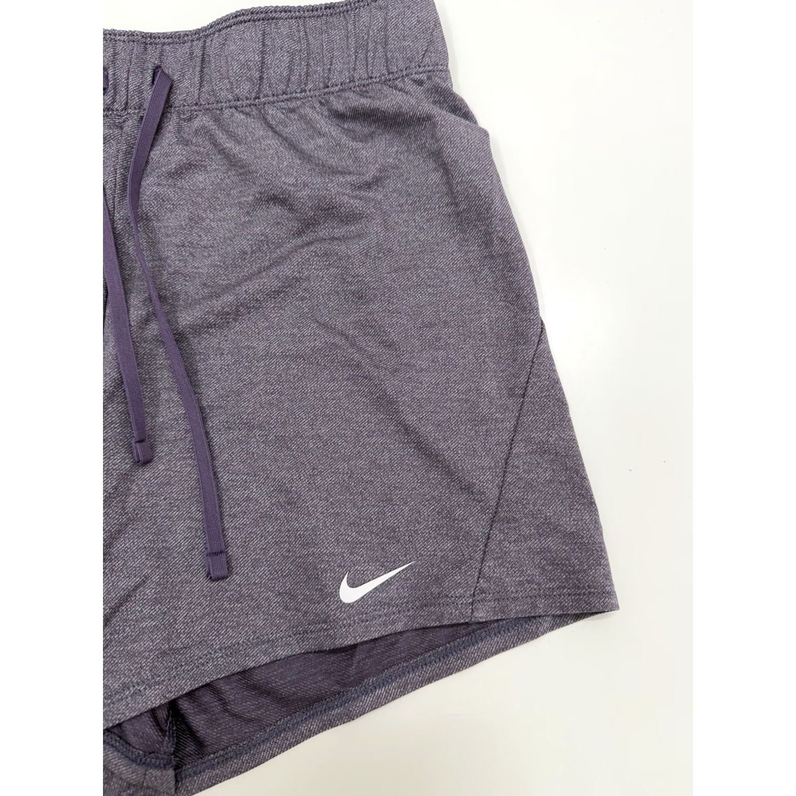 Nike Nike Womens Shorts XS Dri Fit Purple Athletic Pull On Short - Solid, Logo, Casual Sportswear Womens Size 26" / US 2 / IT 38 - 2 Thumbnail