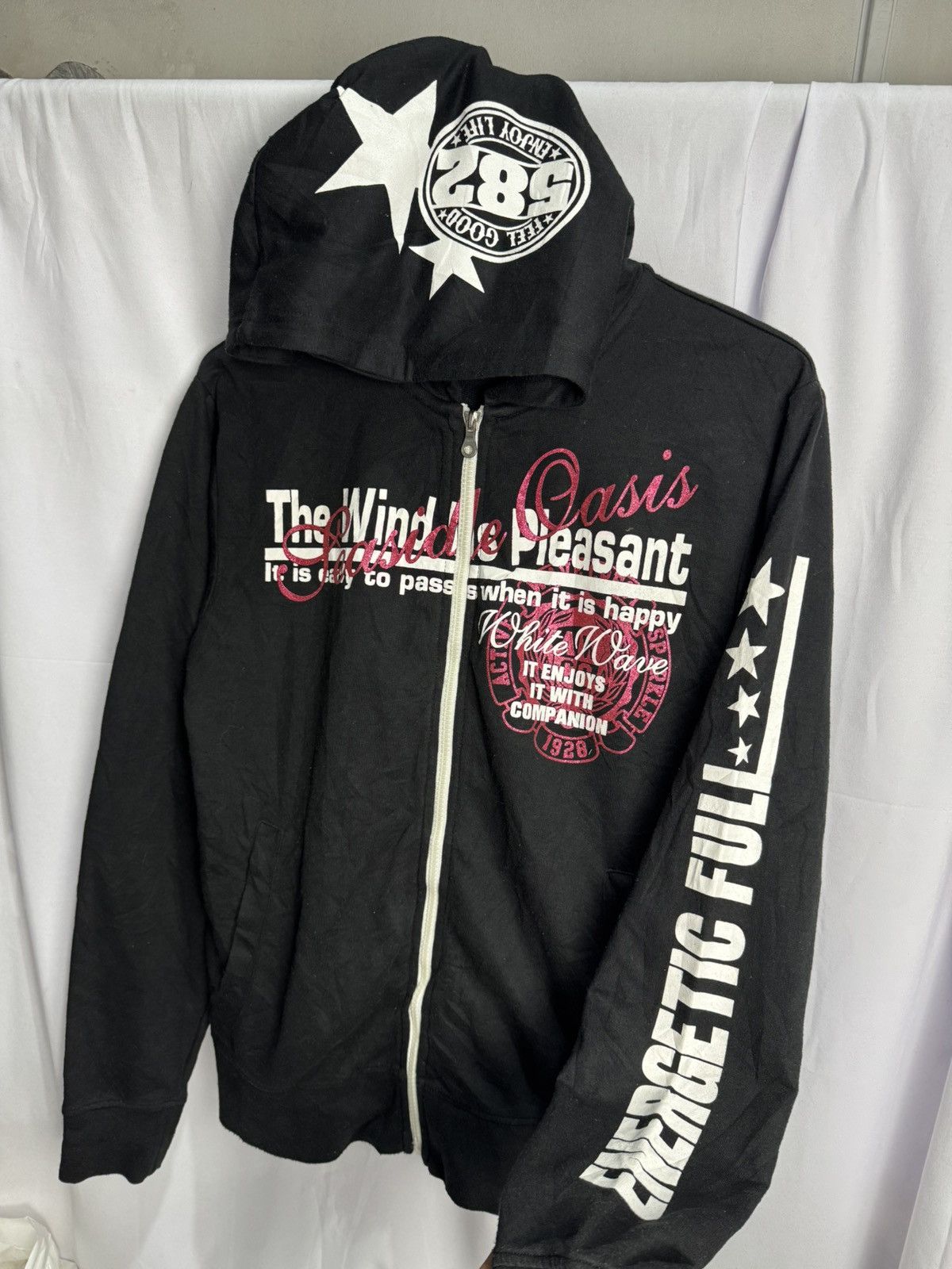 If Six Was Nine × Japanese Brand × Le Grande Bleu (L.G.B.) Japanese Hoodie Poem Excuse 2000s Size US M / EU 48-50 / 2 - 3 Thumbnail