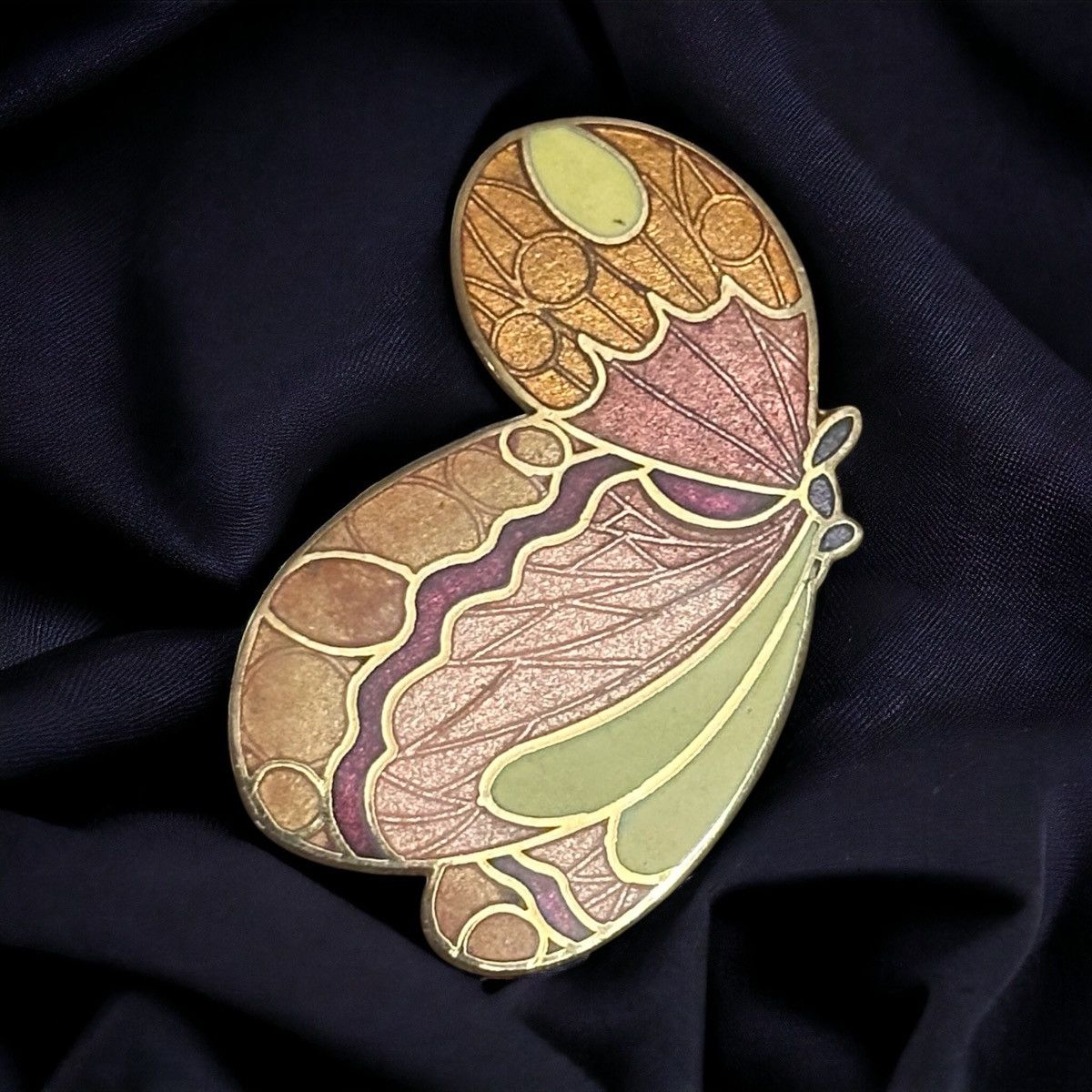 Vintage Vintage cloisonné butterfly brooch Size ONE SIZE - 1 Thumbnail