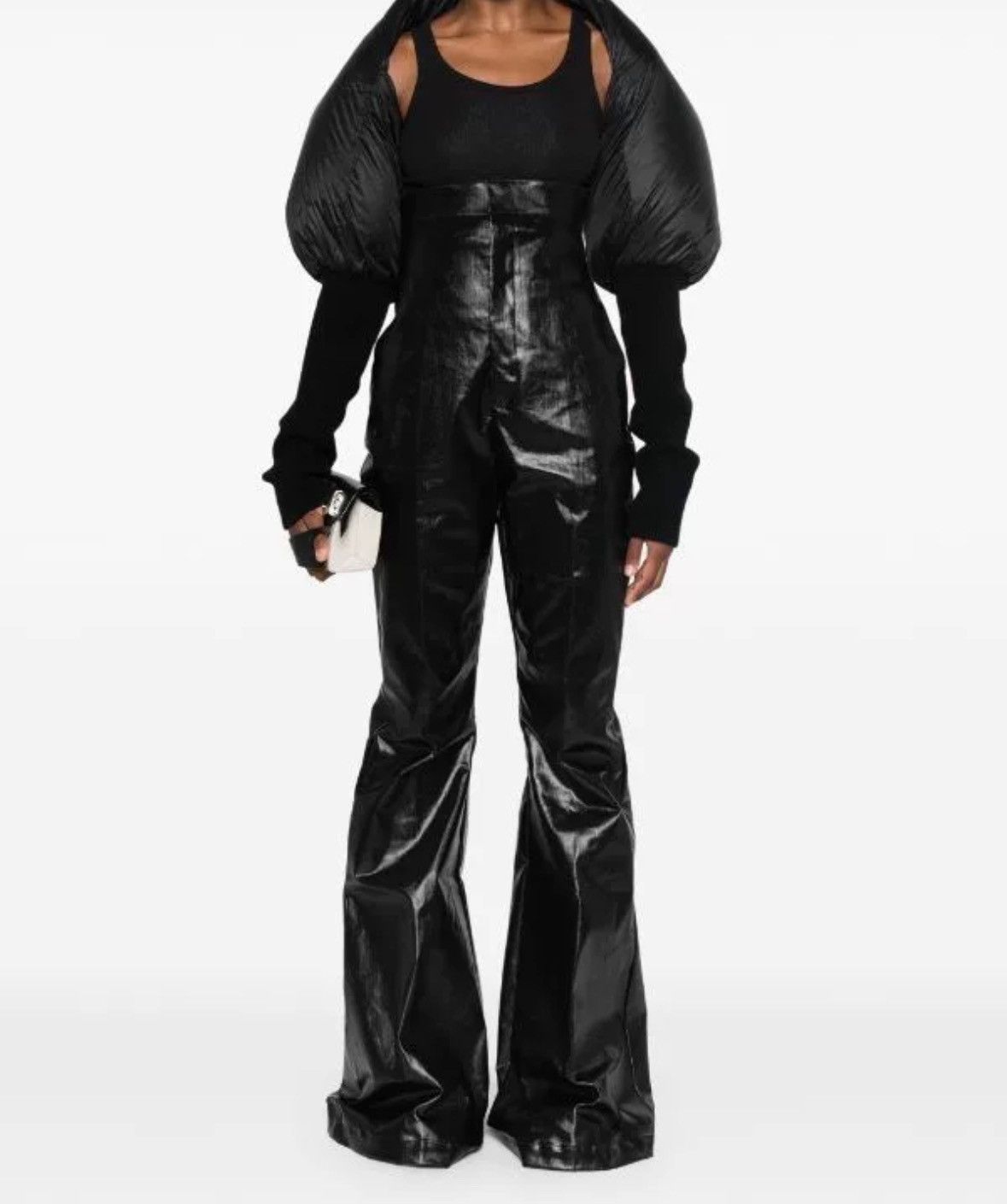 Rick Owens RickOwens Down Short Top with Shawl Sleeves Size US M / EU 48-50 / 2 - 5 Thumbnail