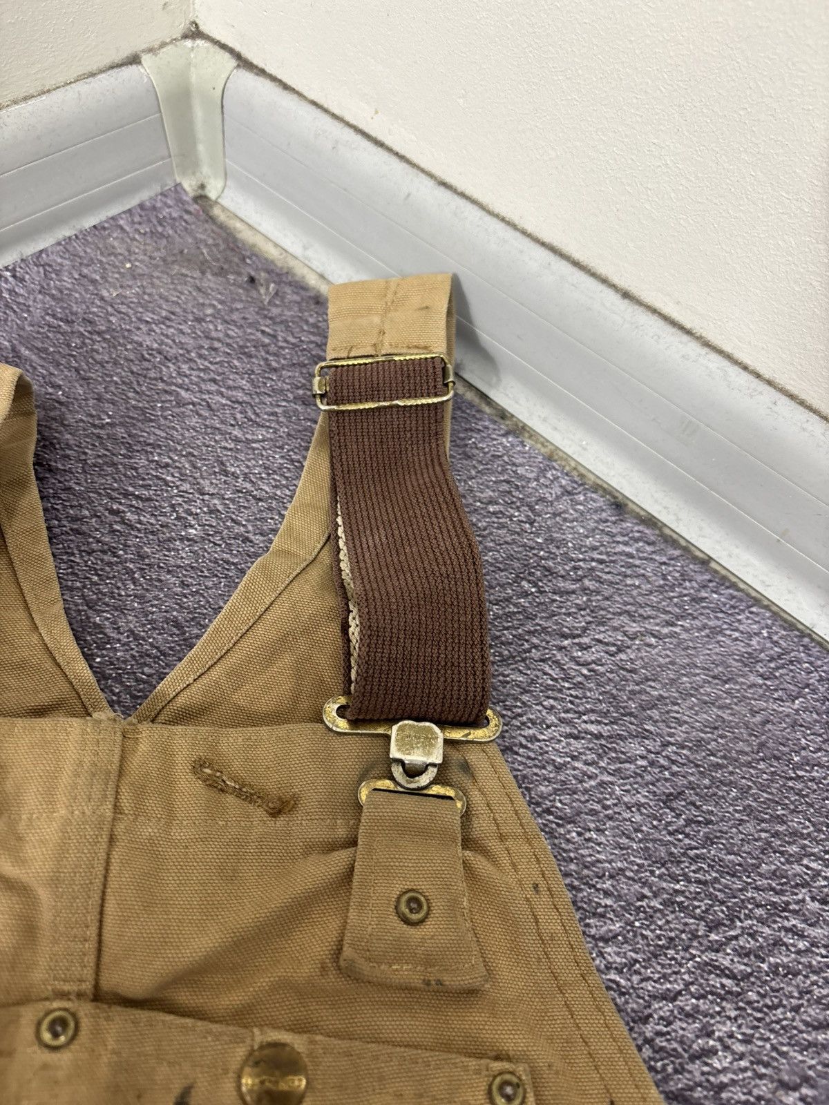 Carhartt Vintage Carhartt 1990s Duck Canvas Double Knee Bib Overalls Size US 34 / EU 50 - 15 Thumbnail