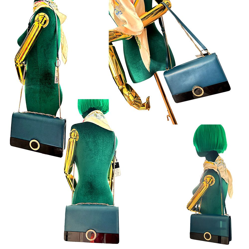 Bvlgari BVLGARI Green Leather Shoulder and Crossbody Bag Size ONE SIZE - 9 Thumbnail