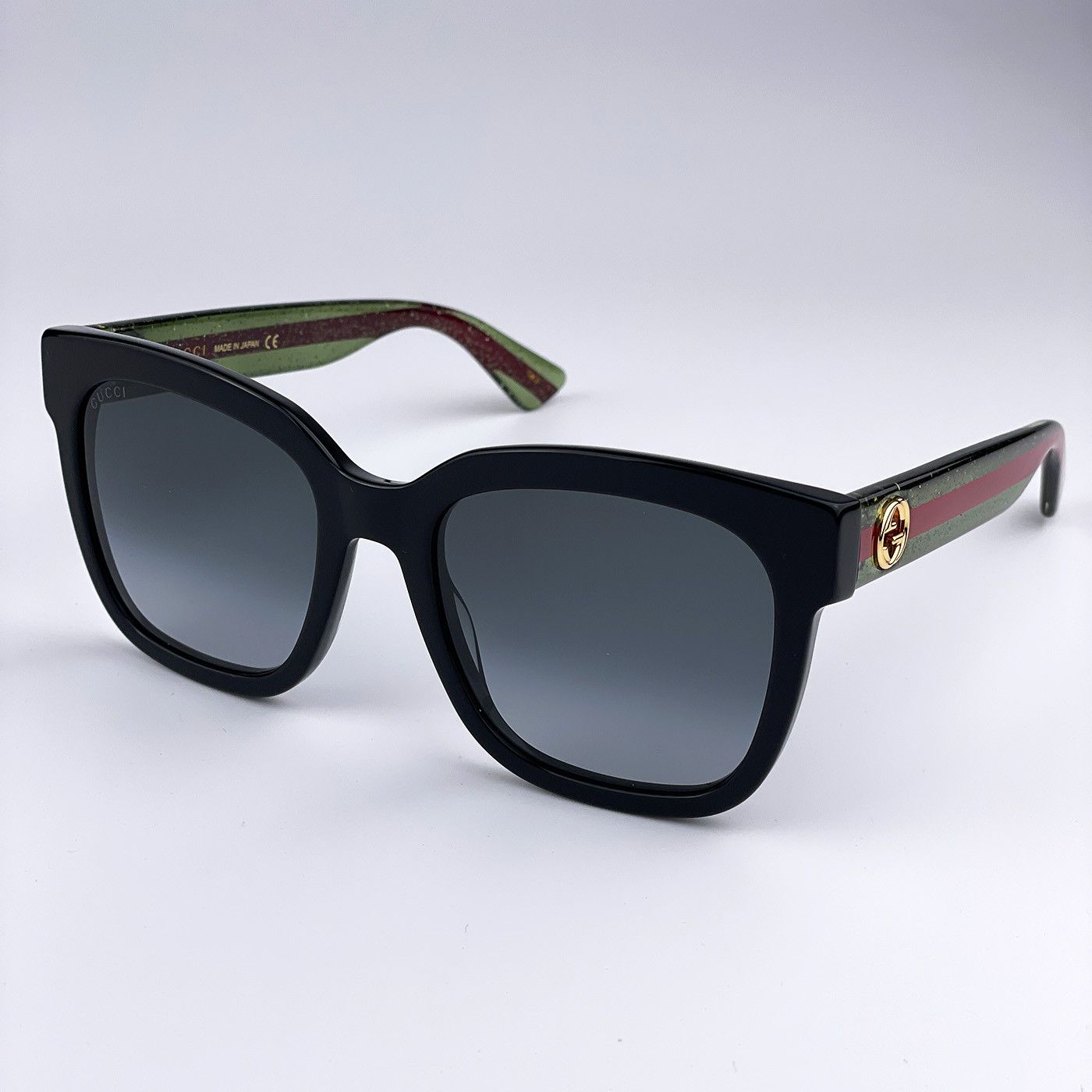 Gucci NEW GUCCI GG0034SN 002 Black Grey Gradient Women Sunglasses Size ONE SIZE - 1 Thumbnail
