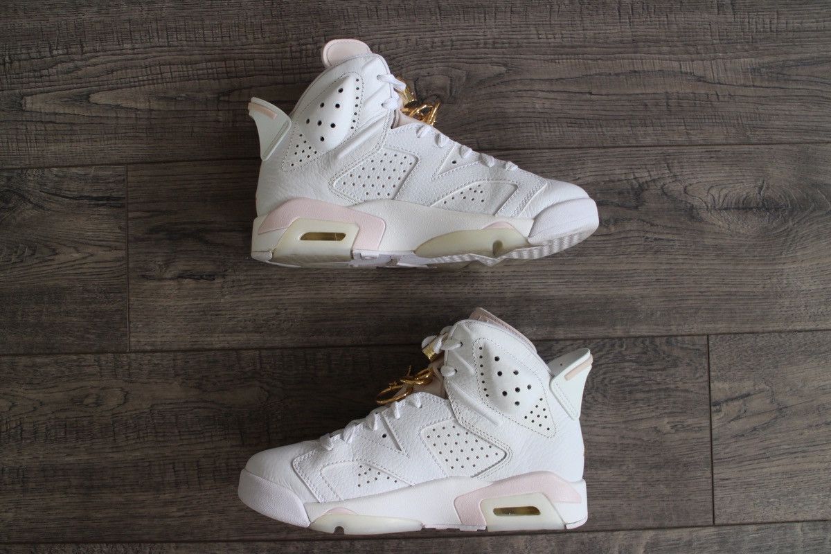 Jordan Brand Nike Air Jordan 6 Retro “Gold Hoops” Size US 6.5 / IT 36.5 - 4 Thumbnail