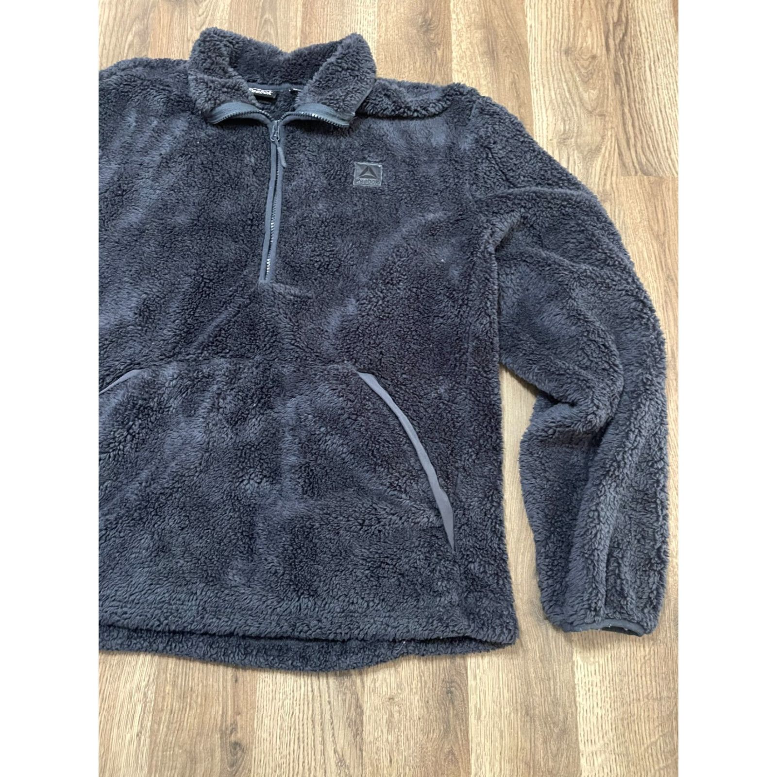 Reebok Reebok Sweater Women XL Black 1/4 Zip Fleece Pullover Sherpa Long Sleeve Casual Regular Size XL / US 12-14 / IT 48-50 - 4 Thumbnail