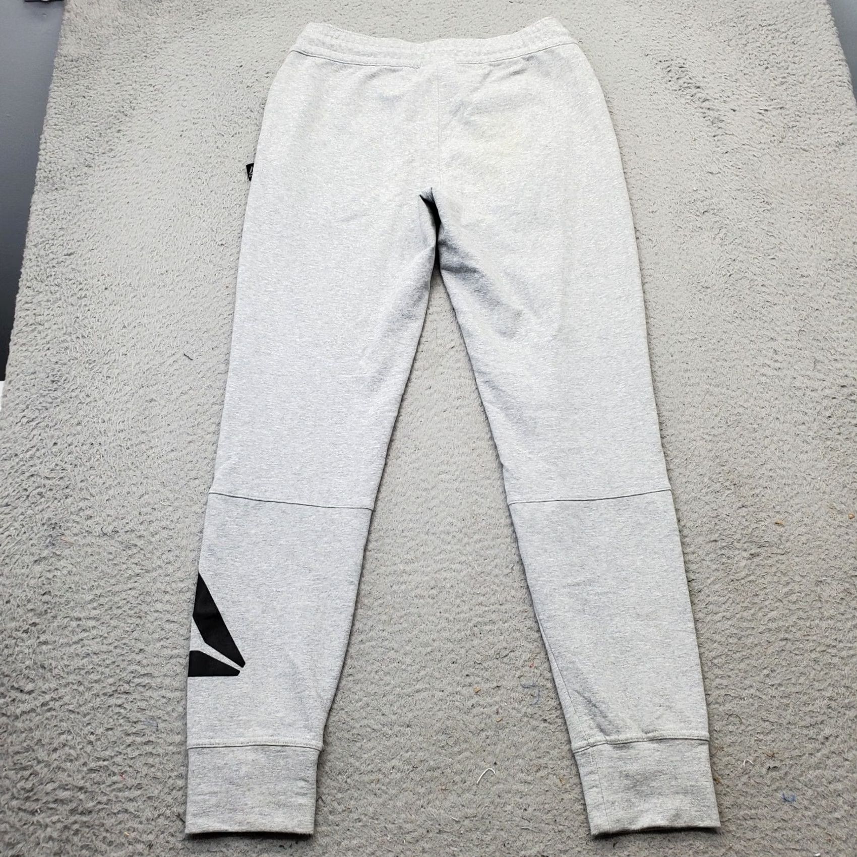 Reebok Reebok Jogger Pants Womens S Gray Tapered Leg Script Logo Drawstring Waist Size 28" / US 6 / IT 42 - 2 Thumbnail