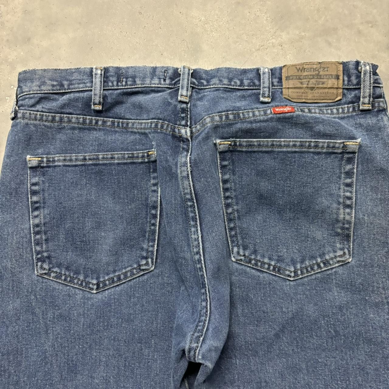 Japanese Brand × Vintage Crazy Vintage Y2K/2000s Grunge Dark Wash Essential Denim Jeans! Size US 36 / EU 52 - 7 Thumbnail