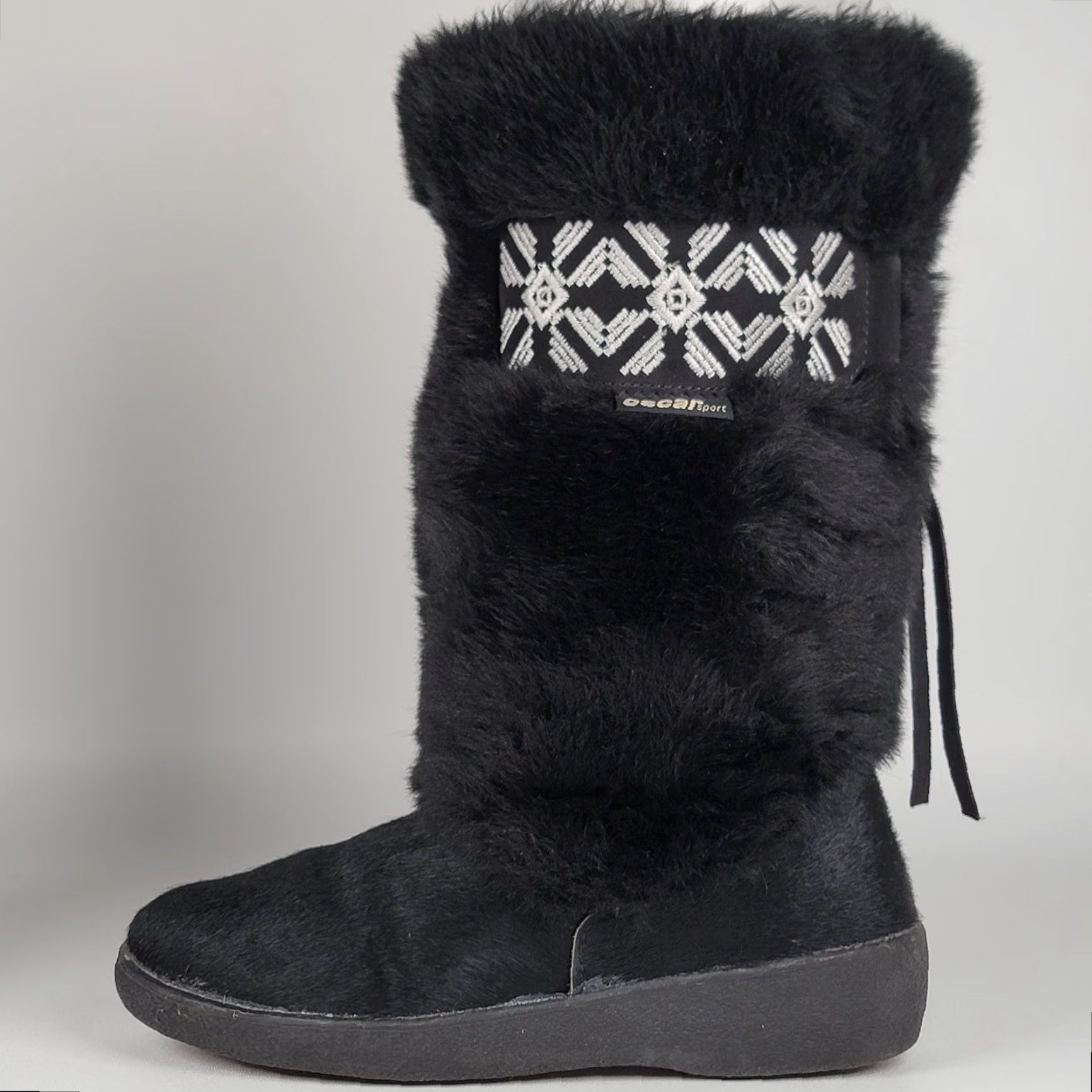 Vintage VINTAGE Technica Goat Hair Black Boots Women US 7 EU 38 Mid-Calf Pull On Snow Boot Ski Womens Size US 5 / IT 35 - 6 Thumbnail