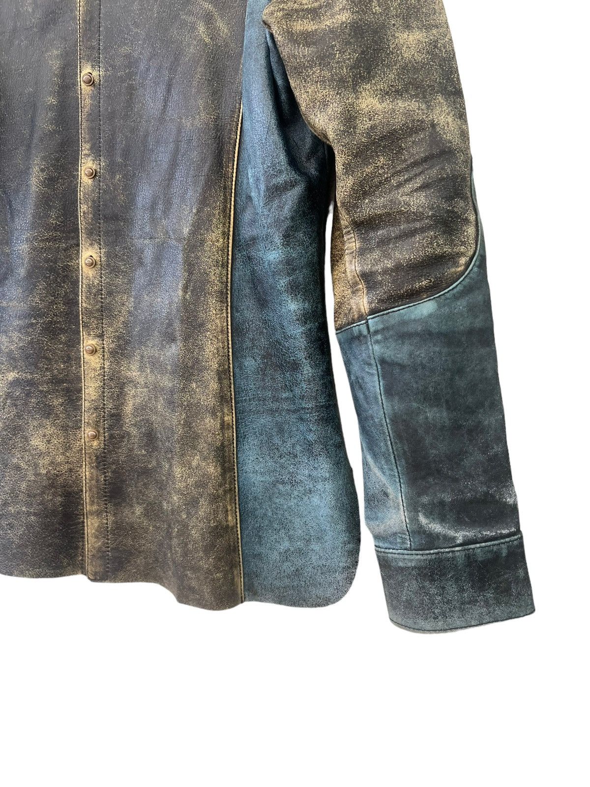 Obelisk Vintage Obelisk Japan Nice Patina Horse Leather Shirt Size US M / EU 48-50 / 2 - 11 Thumbnail