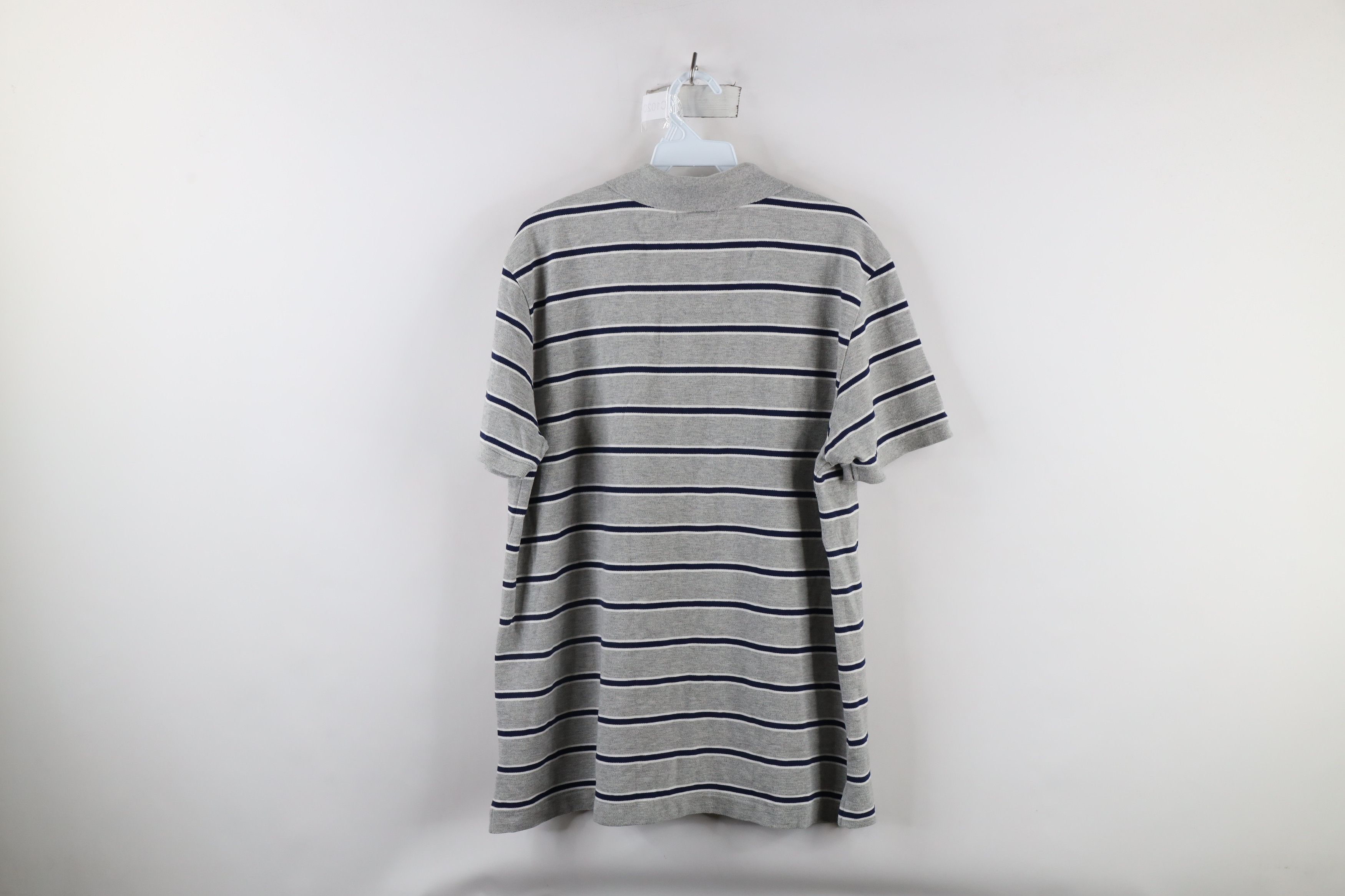 Ralph Lauren × Vintage Vintage 90s Ralph Lauren Flag Collared Golf Polo Shirt Gray Size US XL / EU 56 / 4 - 6 Thumbnail