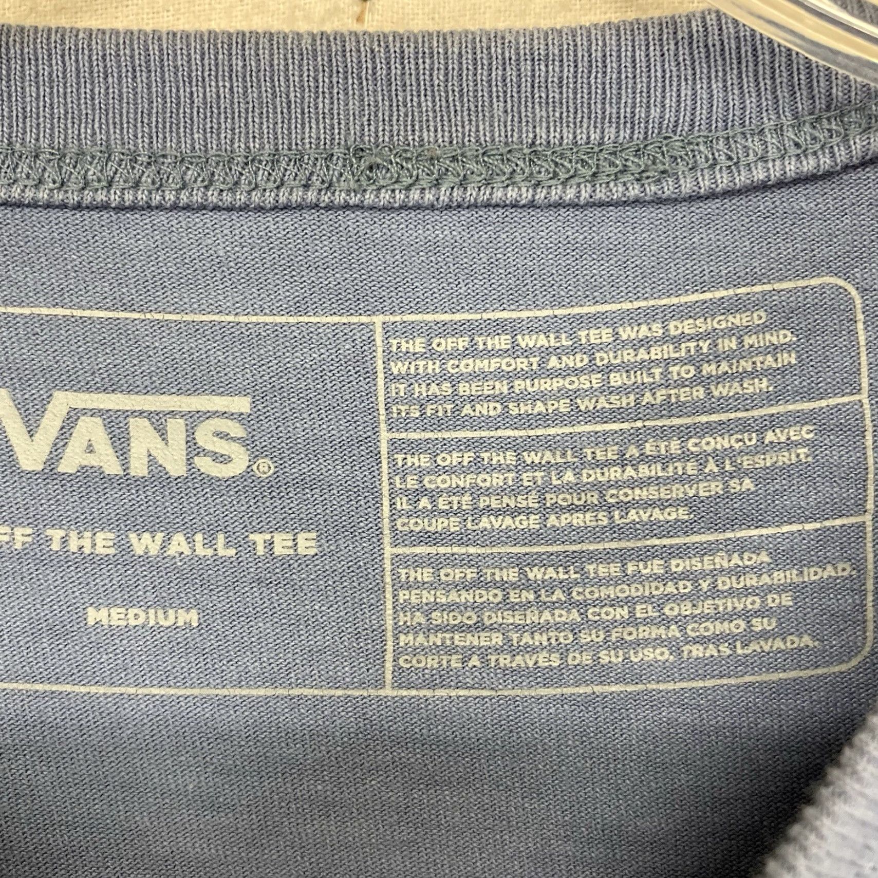 Vans VANS Mens T-Shirt Long Sleeve 90s Retro Earth Logo Cotton Medium Blue Graphic Size US M / EU 48-50 / 2 - 4 Thumbnail