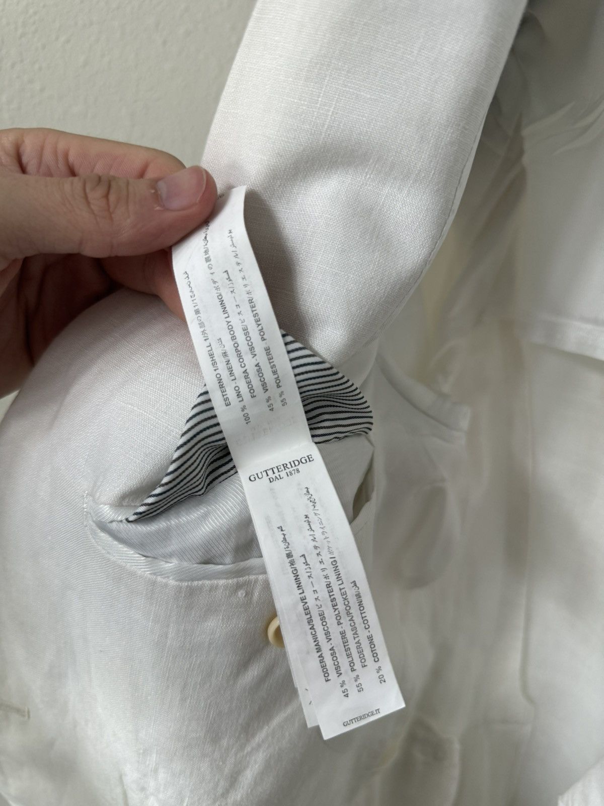 Other 100% Linen Gutteridge Double Breasted Blazer and Trousers Size 34R - 8 Thumbnail