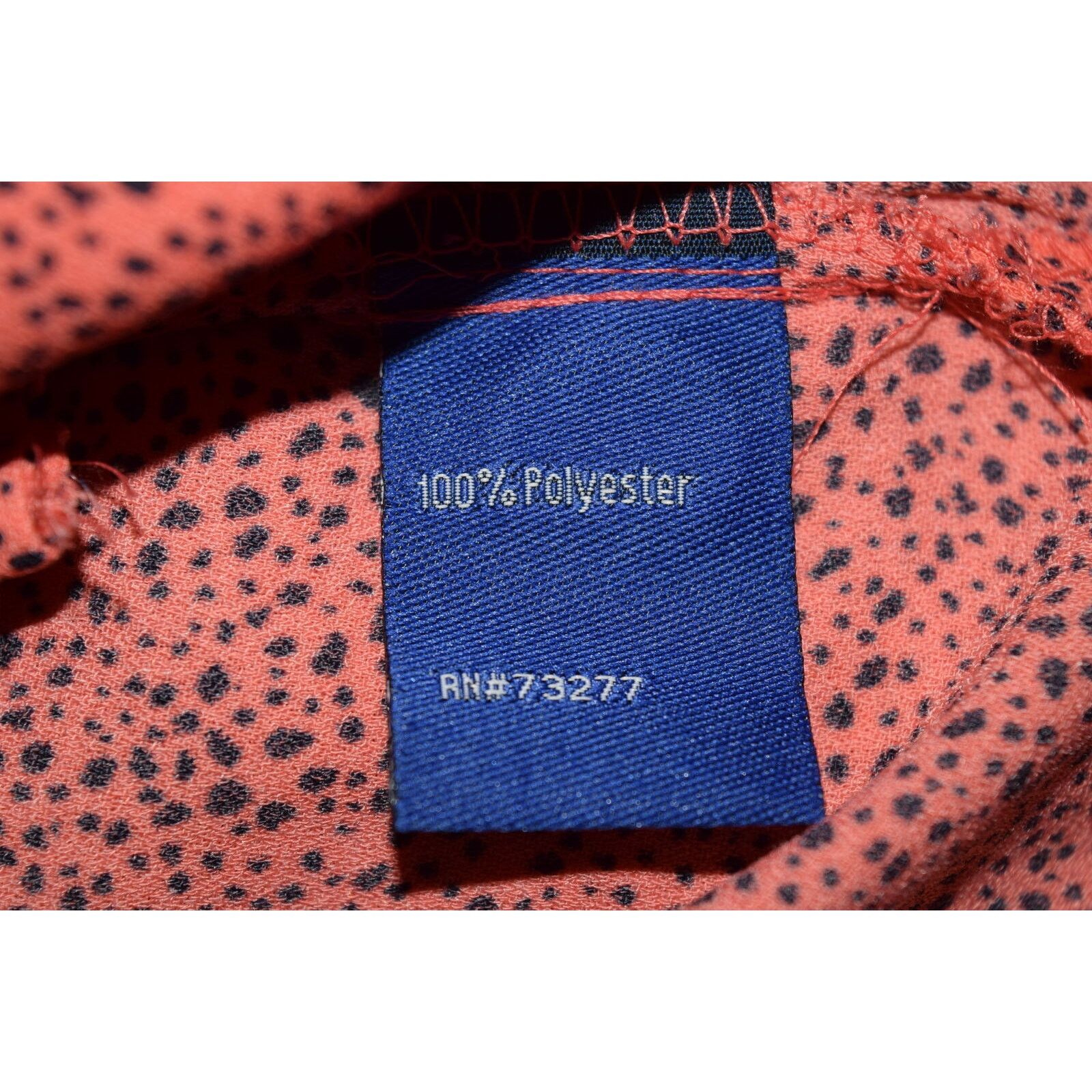 Apt. 9 APT 9 Peach Speckled Short Sleeve V-Neck Blouse Top SZ M Size M / US 6-8 / IT 42-44 - 5 Thumbnail
