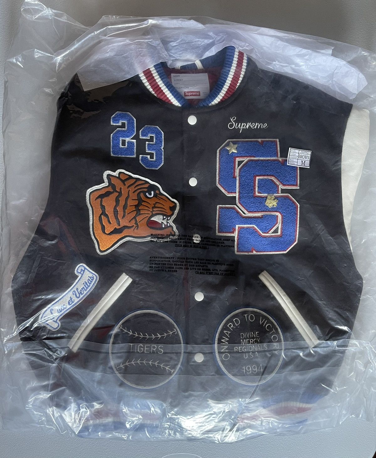 Supreme Tiger Varsity Jacket | Grailed