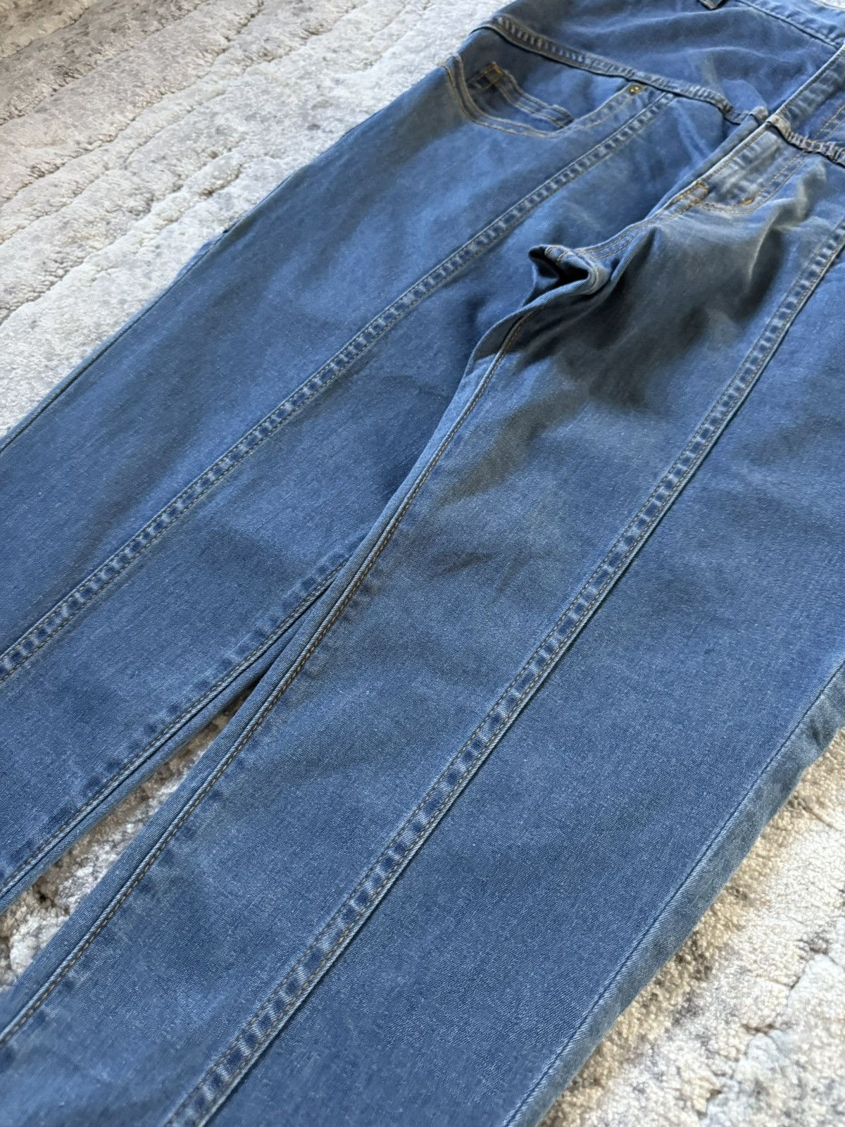 Lee × mercibeaucoup Issey Miyake Mercibeaucop Drop Crotch Multi Paneled Jeans Size US 28 / EU 44 - 6 Thumbnail