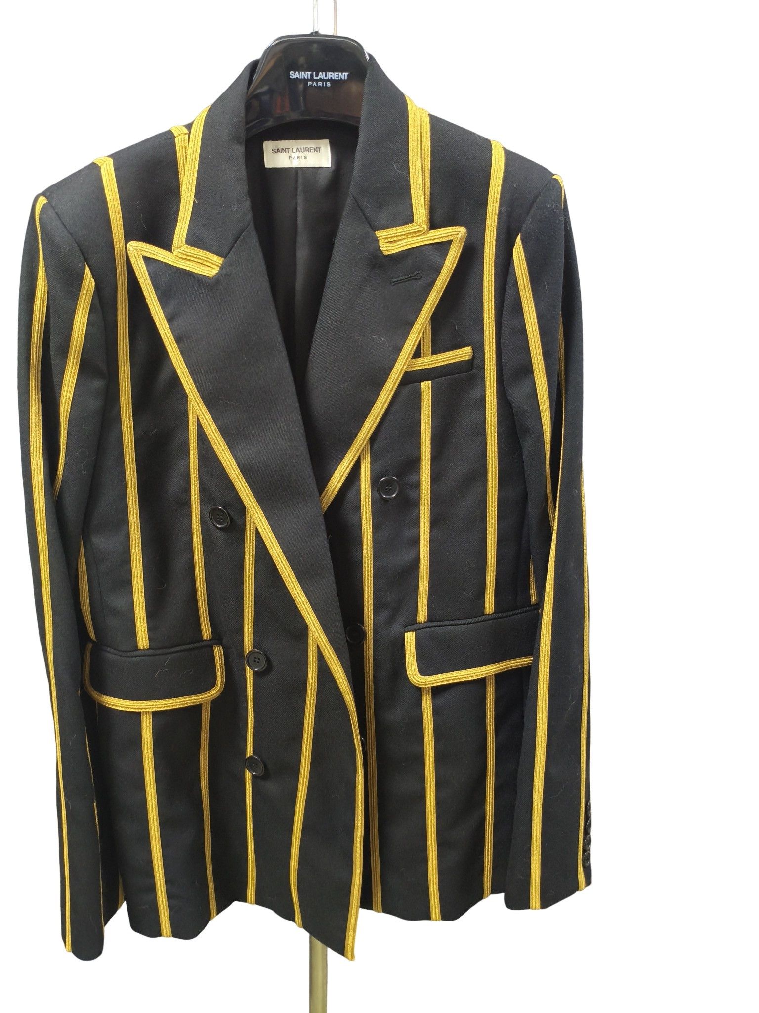 Yves Saint Laurent Saint Laurent Striped Double-Breasted Blazer