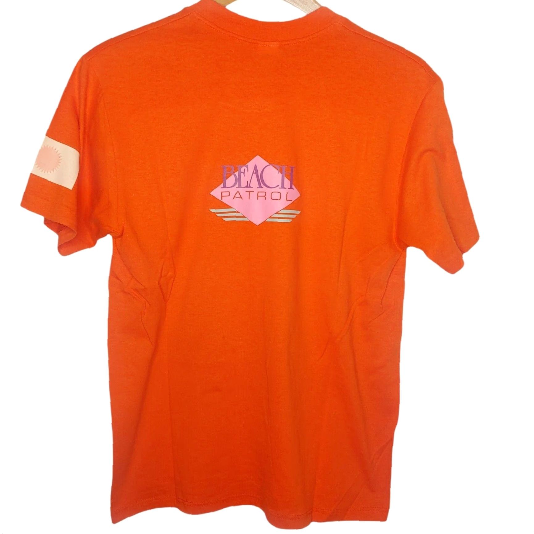 Velva Sheen VINTAGE Velva Sheen Beach Patrol T-Shirt Shirt Men L Orange Single Stitch Surf Coast Coastal Size US L / EU 52-54 / 3 - 4 Thumbnail