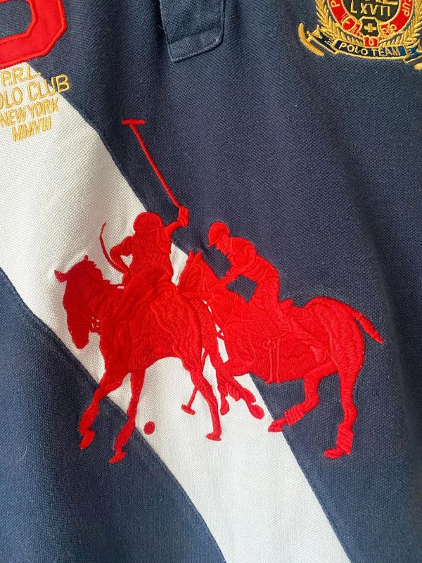 Ralph Lauren Vintage Polo Ralph Lauren New York Big Logo Rugby Polo Shirt Size US L / EU 52-54 / 3 - 2 Thumbnail