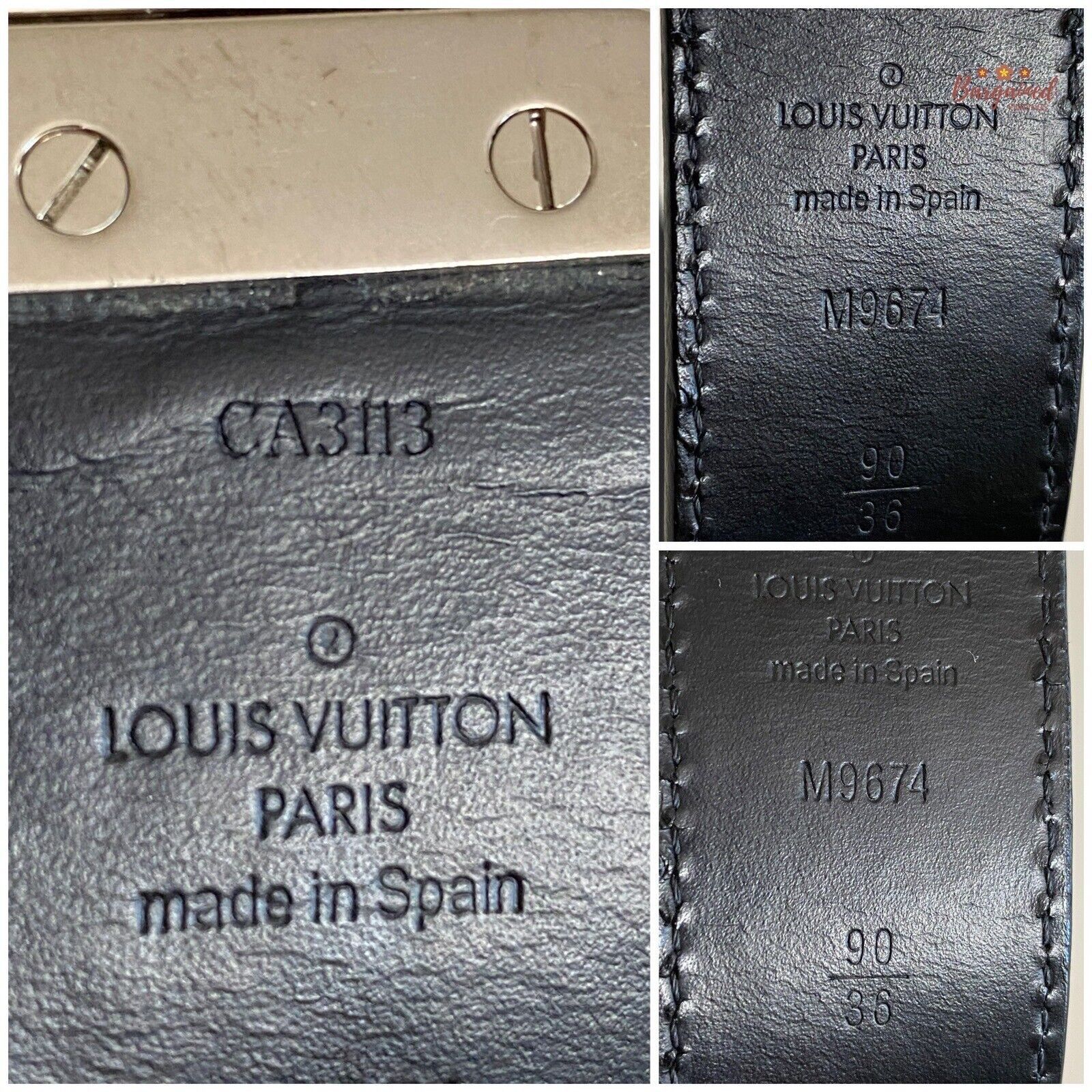 Louis Vuitton Louis Vuitton Leather Damier Infini Ceinture Boston Belt Size 32 - 7 Thumbnail