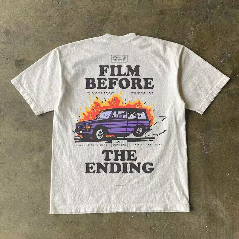 Vintage Vintage-style printed T-shirt Size US L / EU 52-54 / 3 - 1 Thumbnail