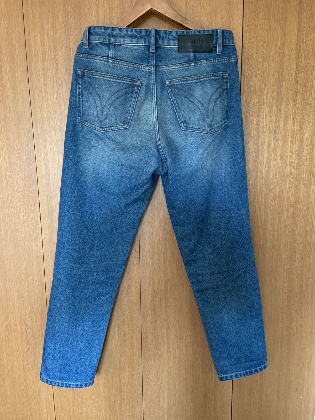 AMI AMI PARIS Blue Tapered Jeans Size US 30 / EU 46 - 2 Thumbnail