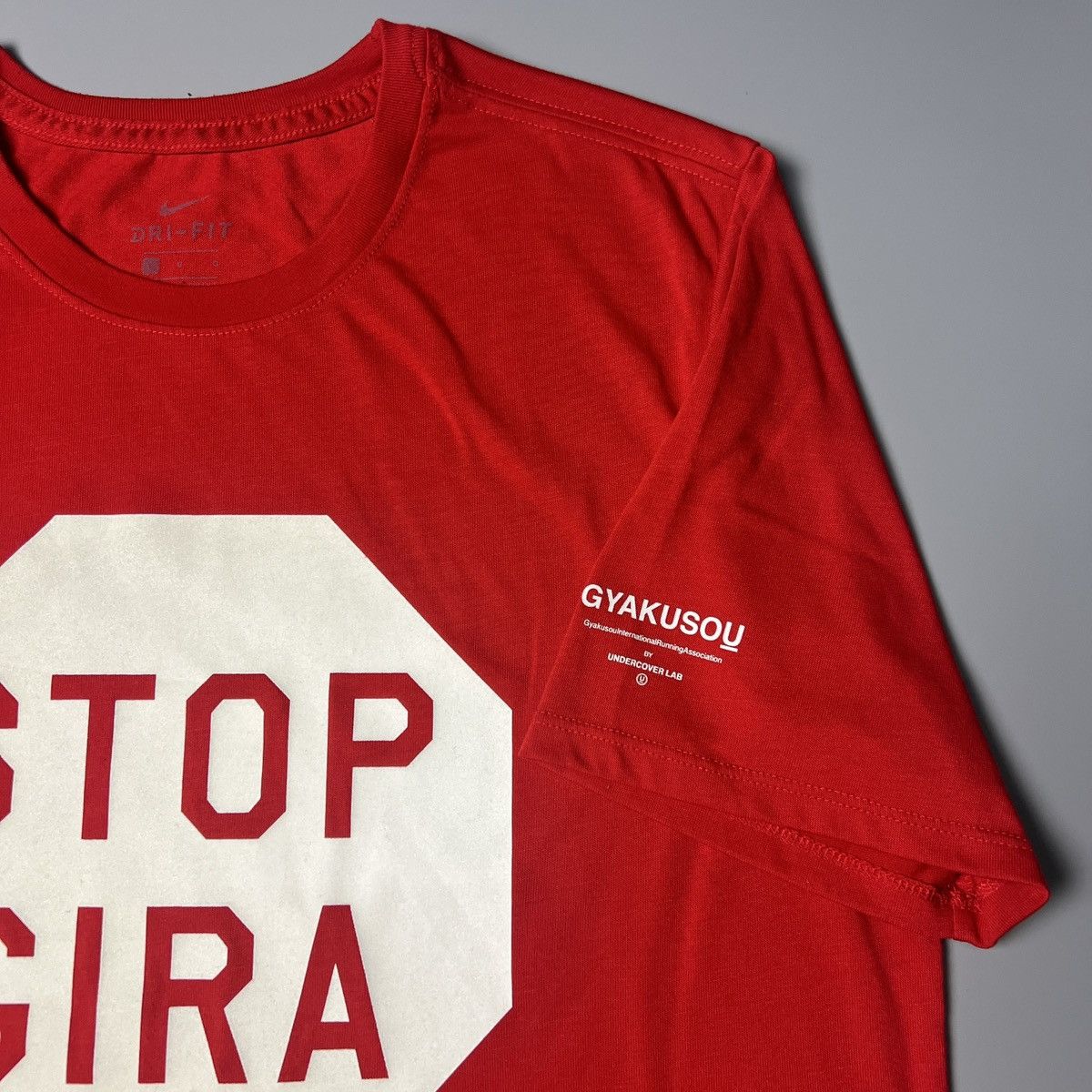 Nike × Undercover Nike x Undercover Lab Gyakusuo STOP GIRA reflective tee Size US L / EU 52-54 / 3 - 6 Thumbnail