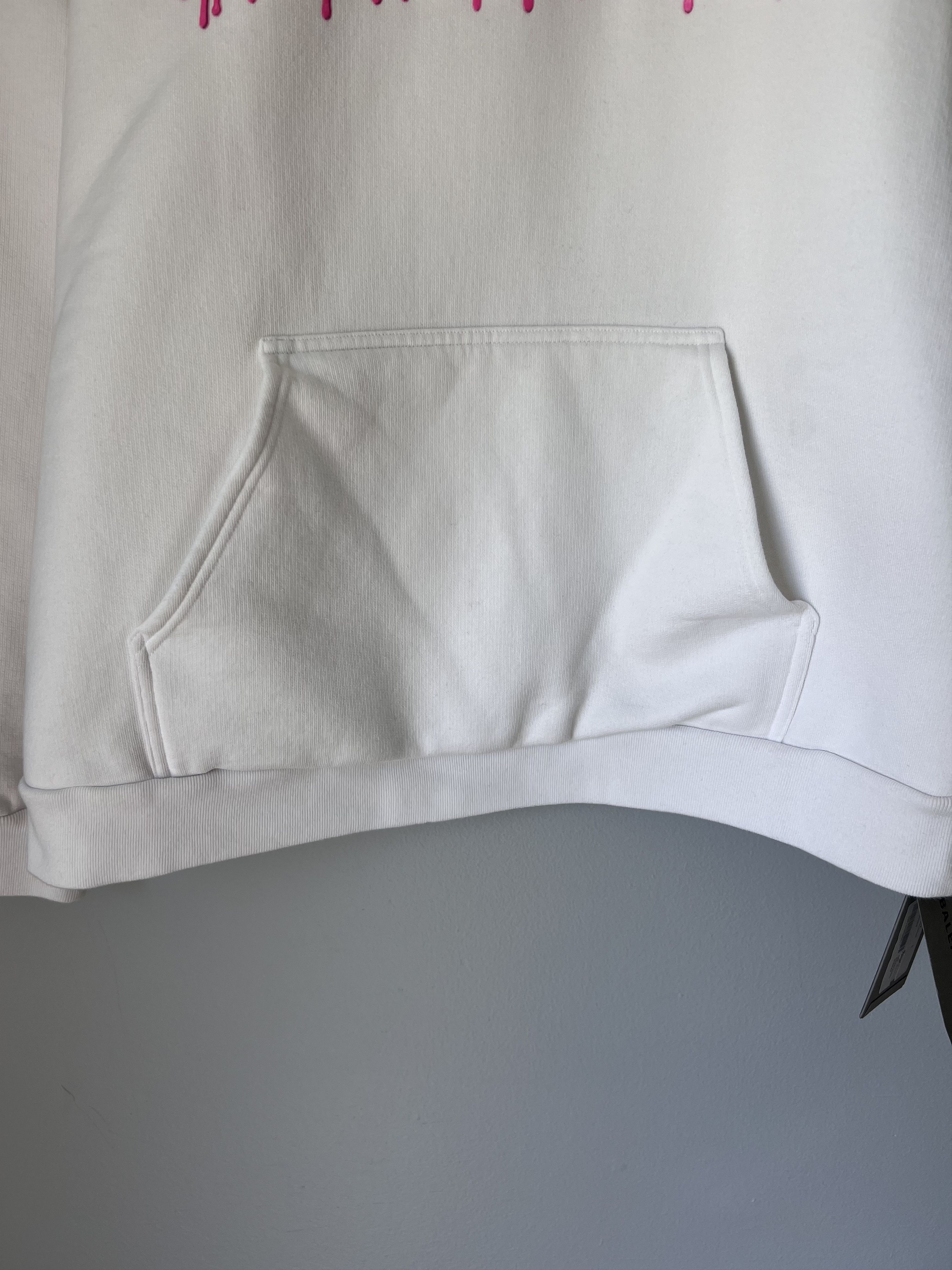 Balenciaga Balenciaga Slime Logo Hoodie in White Pink Size US S / EU 44-46 / 1 - 3 Thumbnail