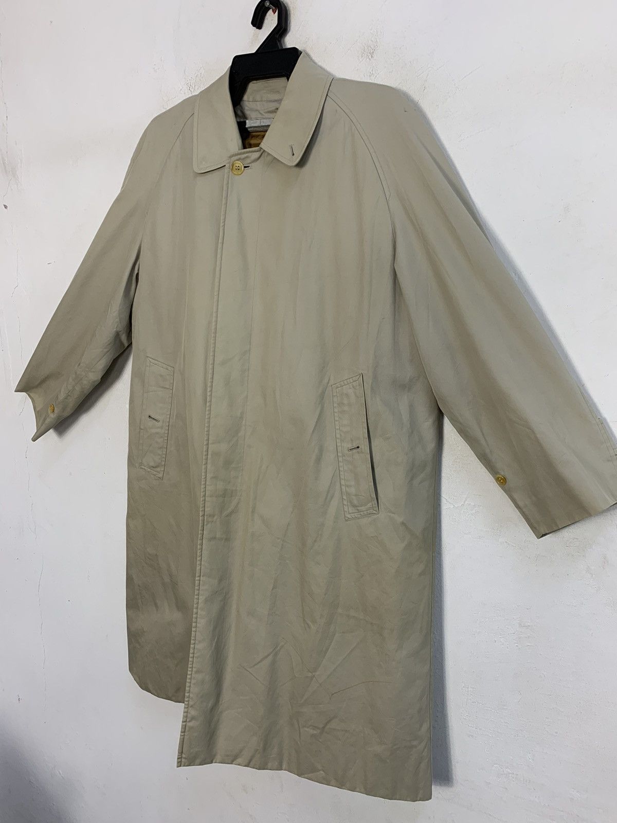 Burberry 90s Burberrys London Trech Coat Jacket Checked Monogram Size US M / EU 48-50 / 2 - 4 Thumbnail