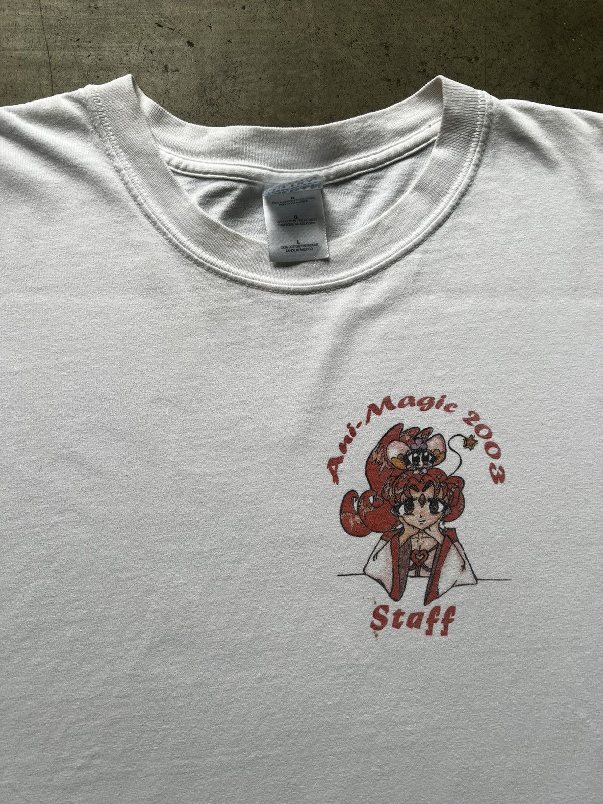 Vintage 2003 Ani-Magic Expo Anime Tee Shirt Sailor Moon Akira Lain Size US L / EU 52-54 / 3 - 4 Thumbnail