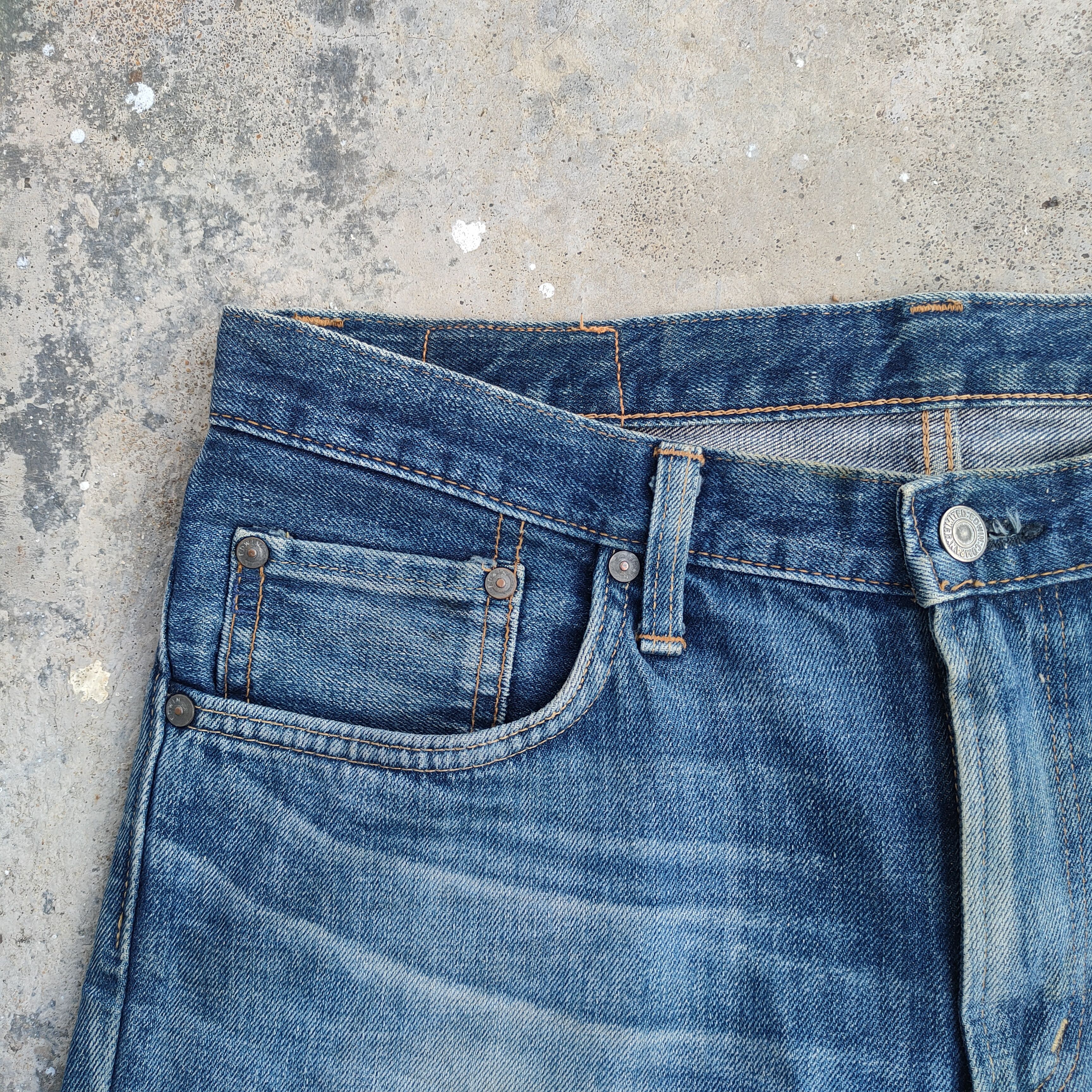 Edwin Vintage Edwin faded distressed jeans denim pants Size US 34 / EU 50 - 7 Thumbnail