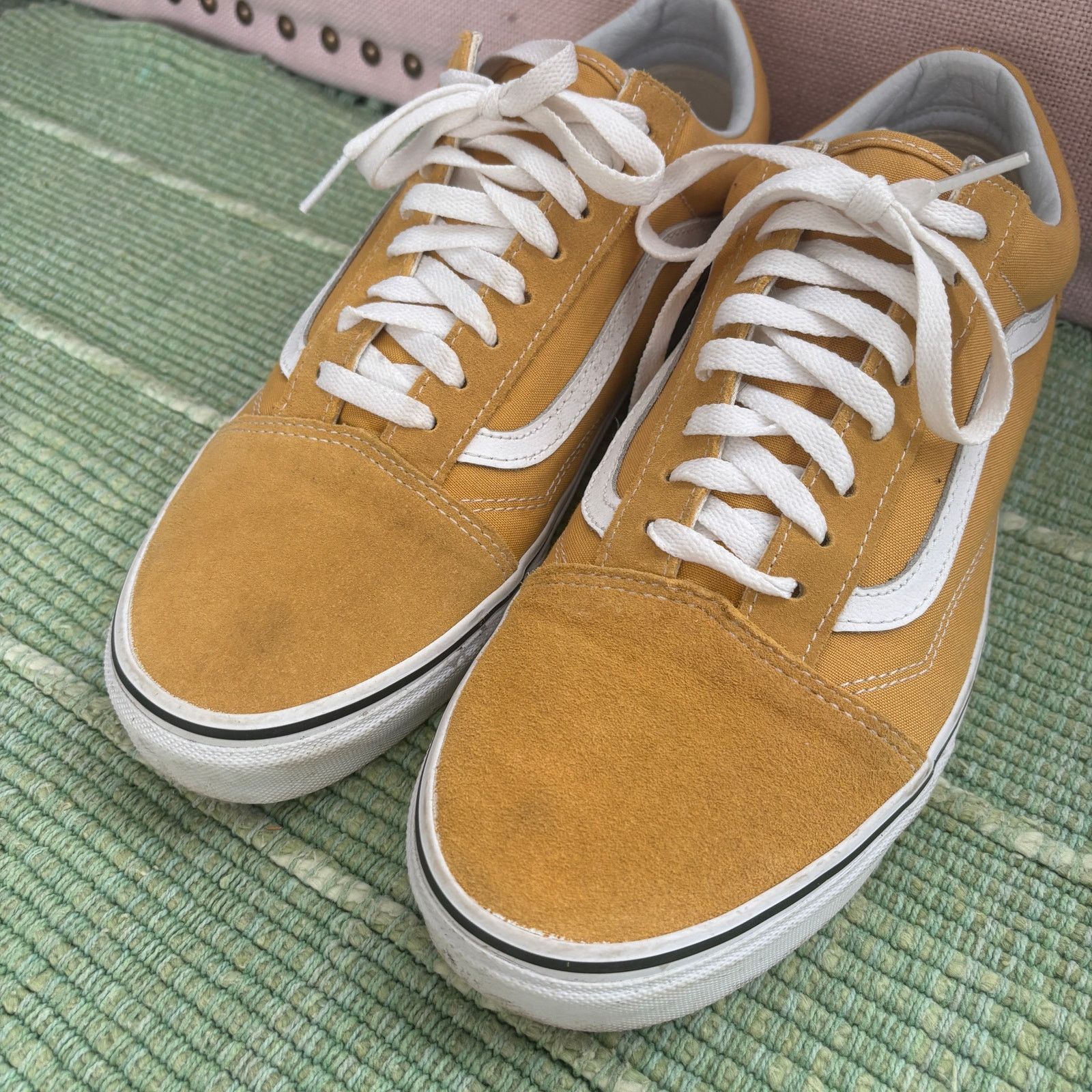 Vans Vans Yellow Low Top Suede Skate Shoes Mens Size 11.5 Size US 11.5 / EU 44-45 - 4 Thumbnail