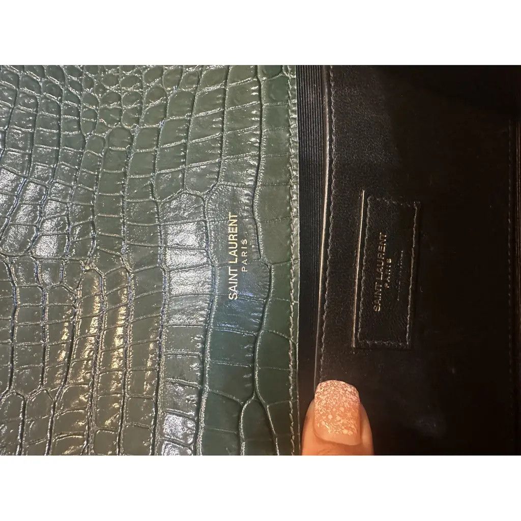 Saint Laurent Paris o1b1hav110724 Size: OS / Kate Medium Bag in Dark Green Size ONE SIZE - 10 Thumbnail