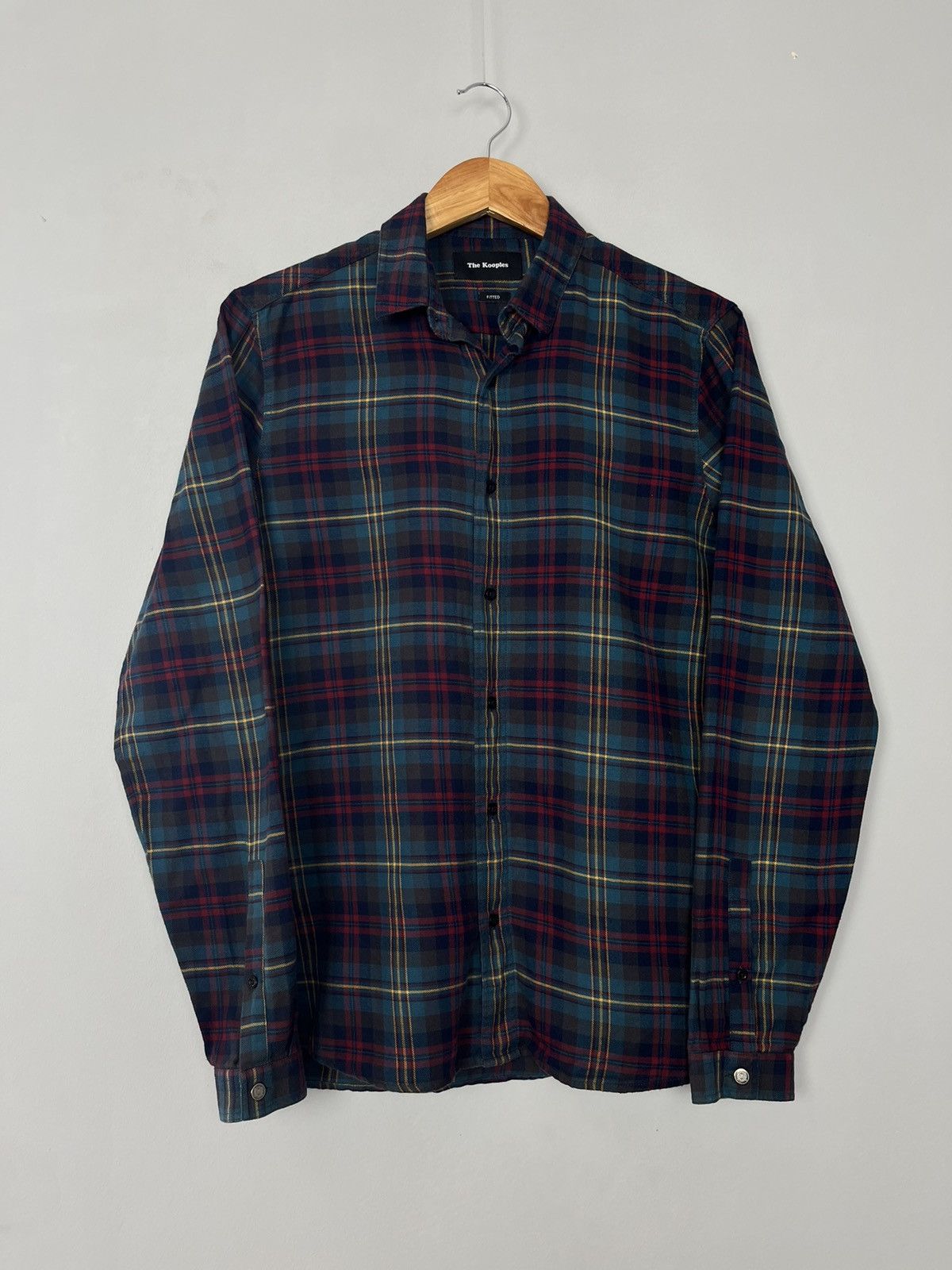 The Kooples The Kooples Plaid Cotton Long Sleeve Shirt Size US S / EU 44-46 / 1 - 1 Thumbnail