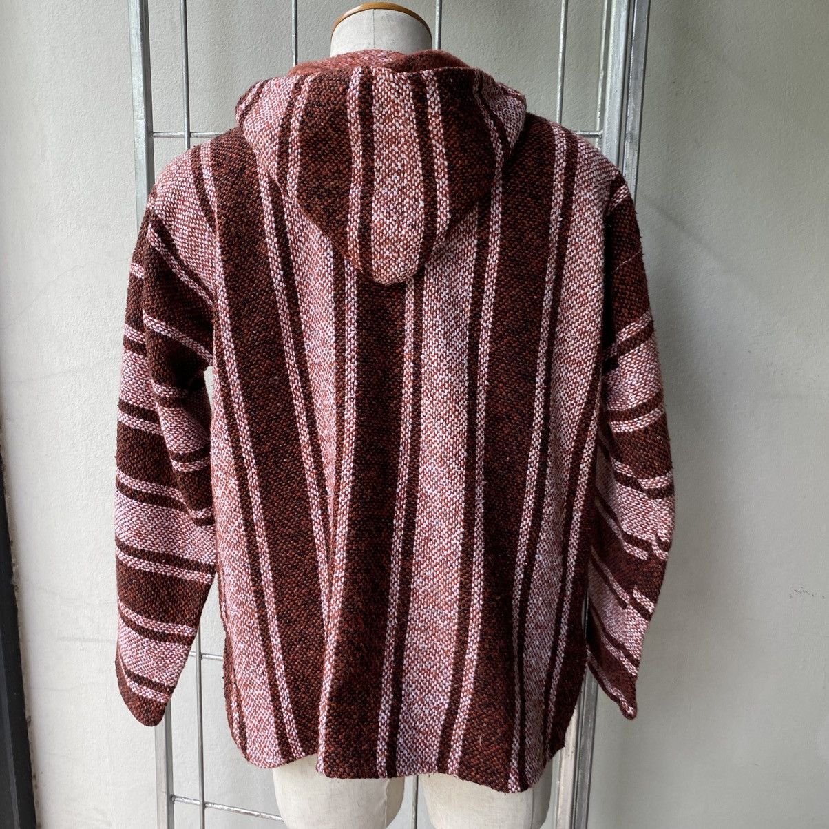 Vintage Brown & Pink Striped Baja Hoodie Size US M / EU 48-50 / 2 - 21 Thumbnail