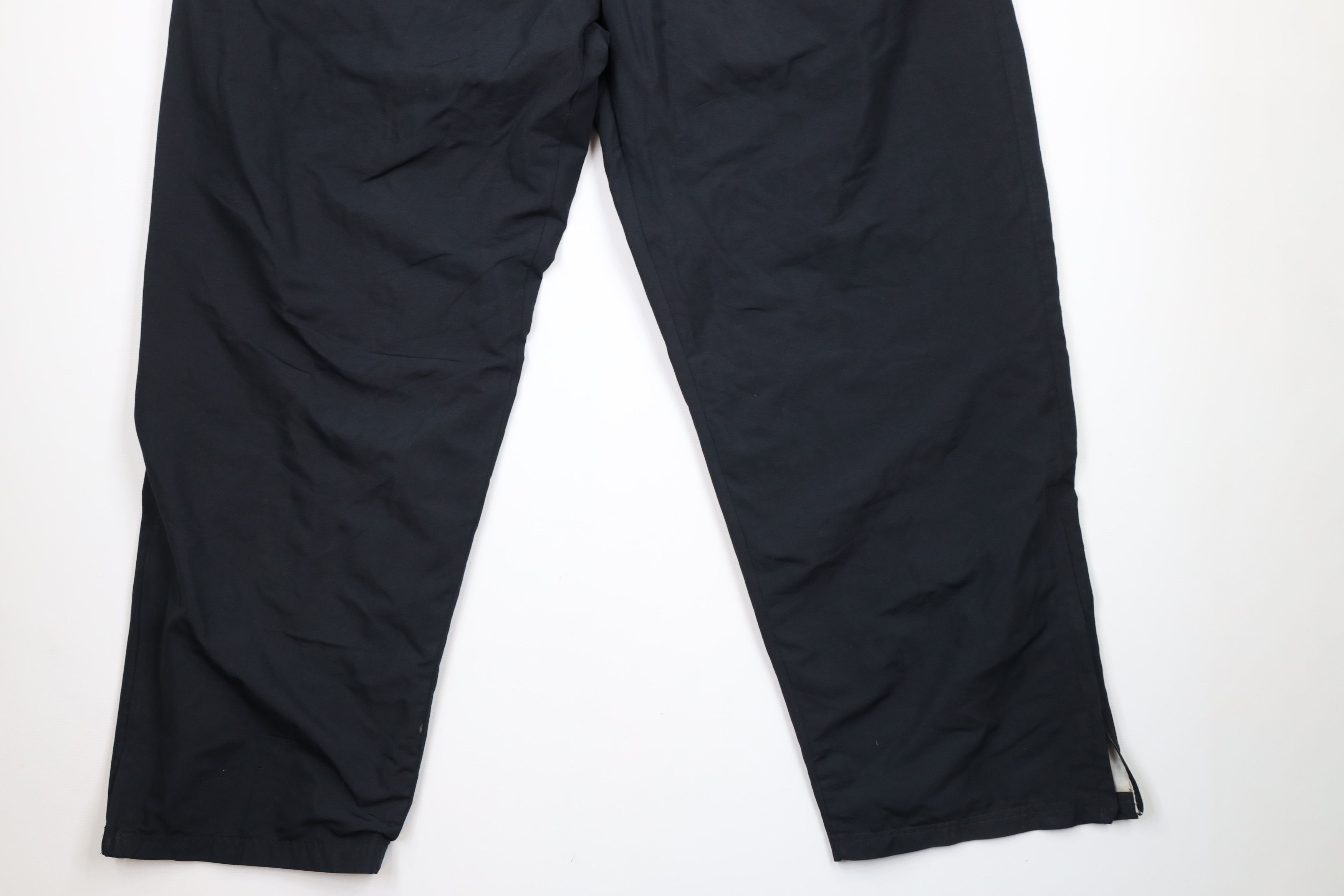 Reebok × Vintage Vintage 90s Reebok Lined Classic Logo Wide Leg Pants Black Size US 42 / EU 58 - 4 Thumbnail