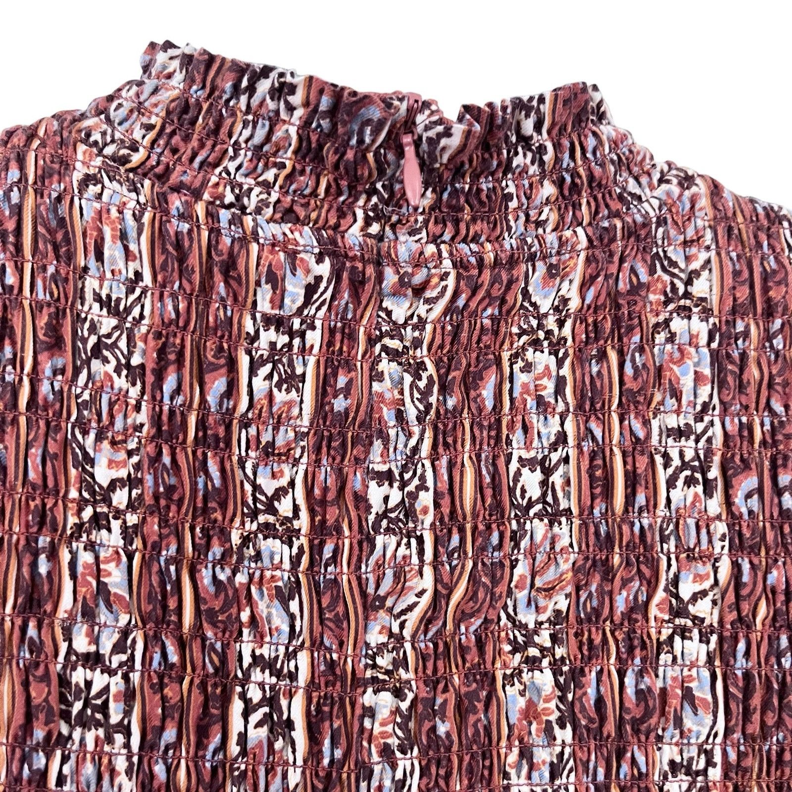Marie Oliver Marie Oliver Glennon Mock Neck Top in Sedona Stripe Size M / US 6-8 / IT 42-44 - 7 Thumbnail