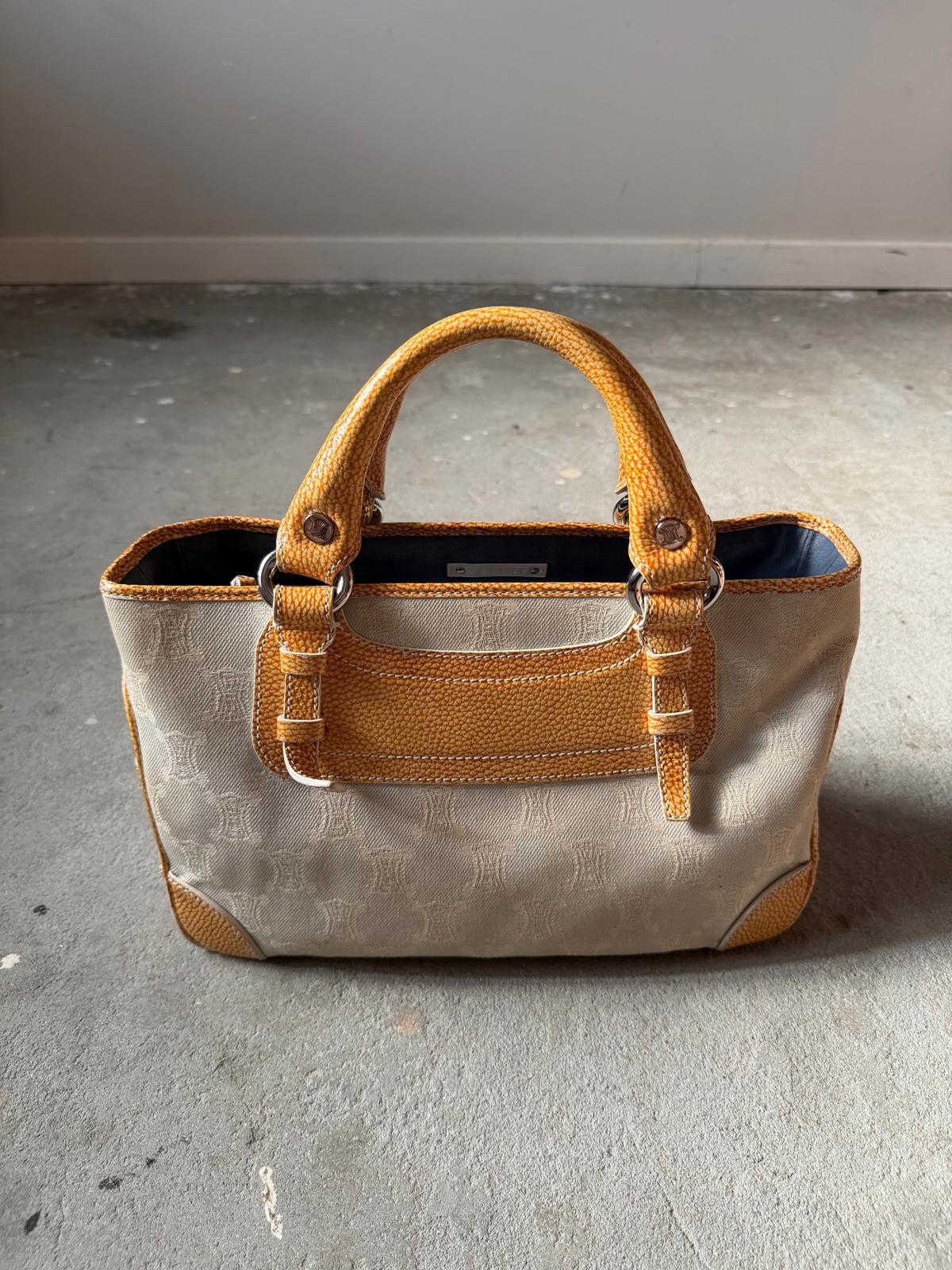 Celine Celine Macadam Boogie Shoulder Bag Grey/Yellow Size ONE SIZE - 8 Thumbnail