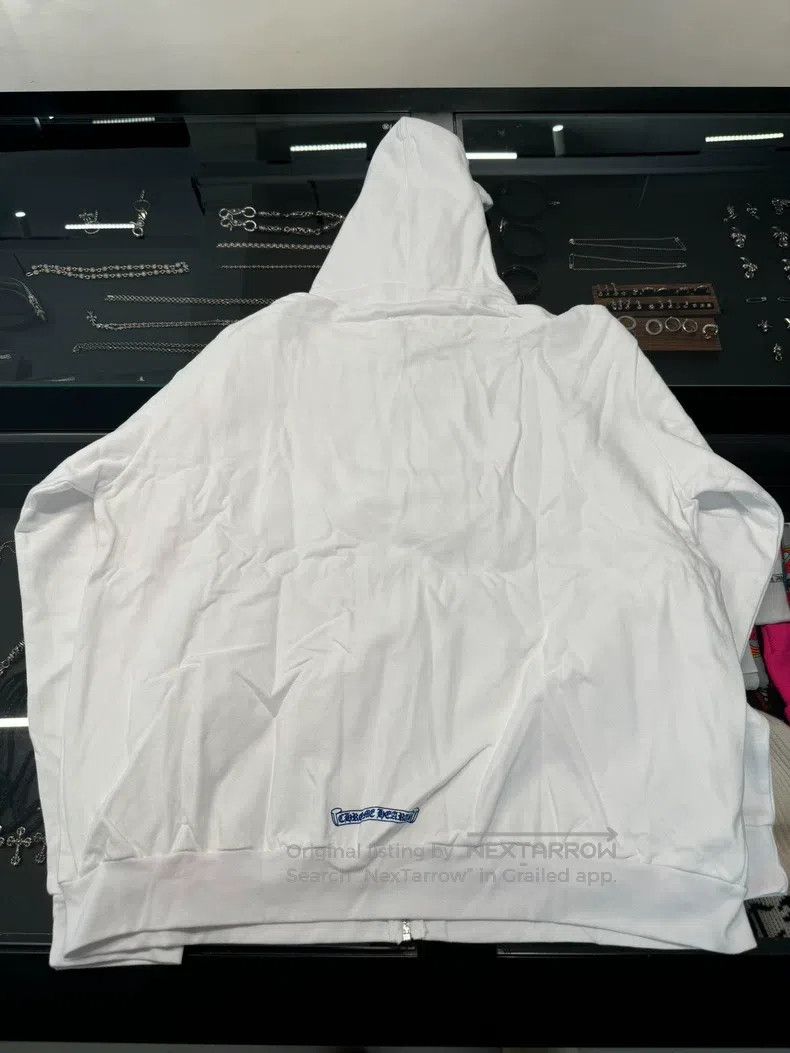 Chrome Hearts CHROME HEARTS Size XL White arm blue letter zipper hoodie Size US XL / EU 56 / 4 - 2 Thumbnail