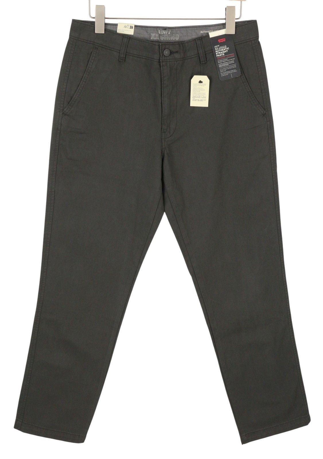Levi's XX CHINO W33/L34 Dark Grey Straight Zip Pants 87057 Size US 33 - 1 Thumbnail