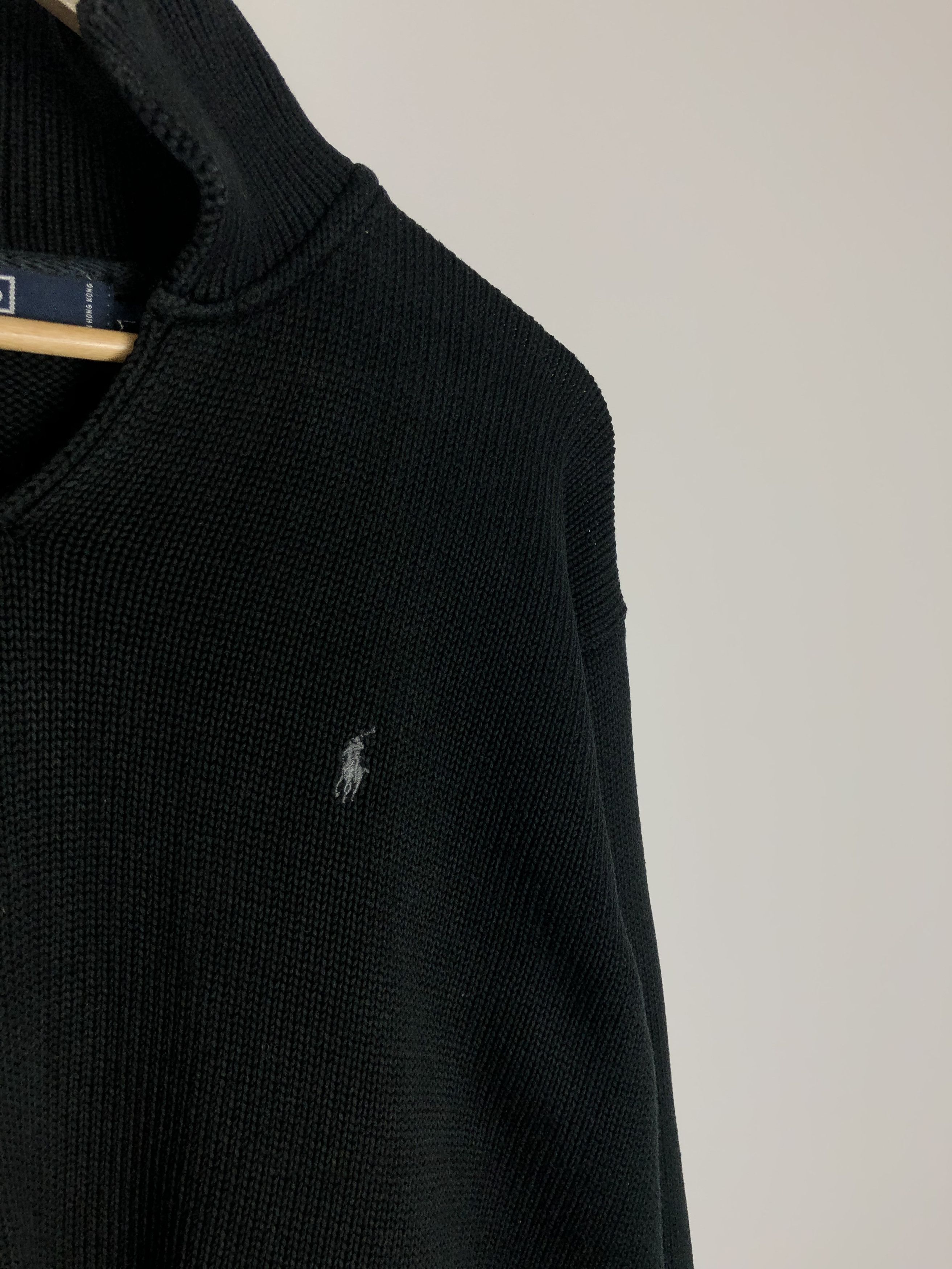 Polo Ralph Lauren Polo Ralph Lauren Knit Sweater Vintage Black XL Size US XL / EU 56 / 4 - 3 Thumbnail