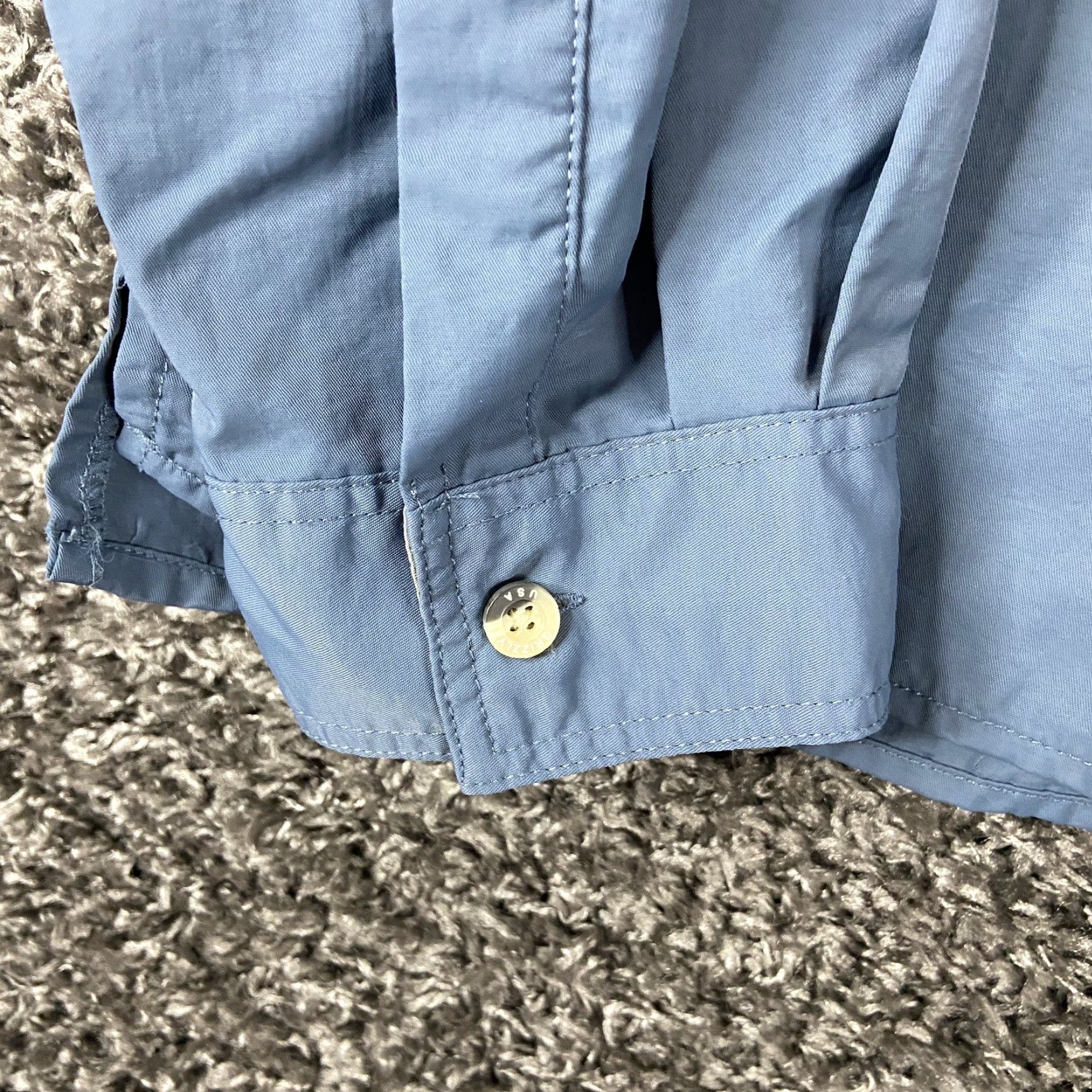Vintage Dakota Grizzly Button-Up Shirt Men 2XL Long Sleeve Blue Outdoor Outdoor 2XL Mens Size US XXL / EU 58 / 5 - 3 Thumbnail