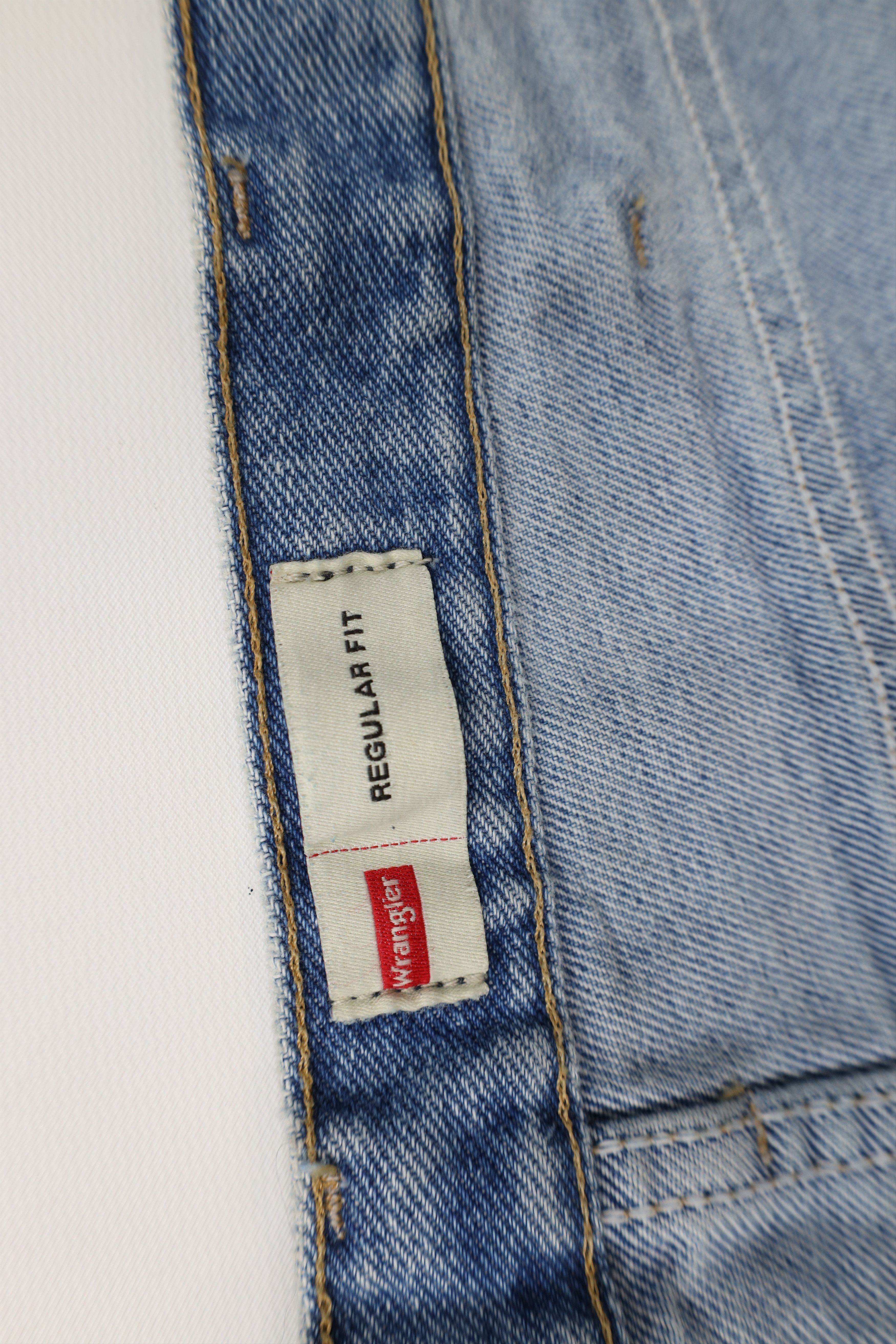 Vintage × Wrangler Vintage Wrangler Regular Wide Leg Denim Jeans Blue Cotton Size US 42 / EU 58 - 8 Thumbnail