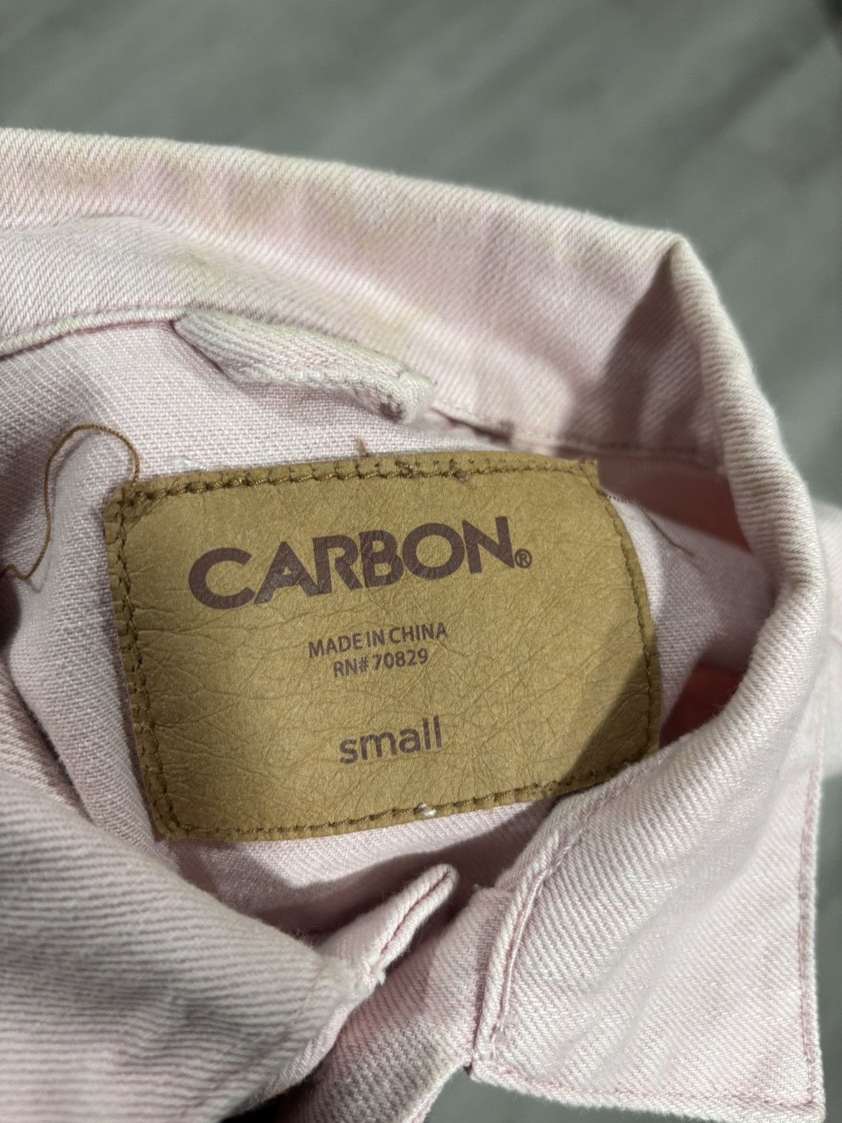 Carbon Light Pink Denim Jacket Size US S / EU 44-46 / 1 - 3 Thumbnail
