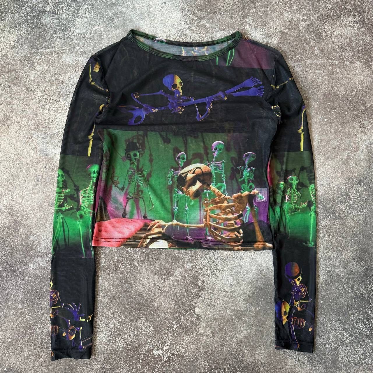 20471120 × Hysteric Glamour Y2K Japanese Mesh Long Sleeve Top (like Jean Paul Gaultier) Size M / US 6-8 / IT 42-44 - 1 Thumbnail