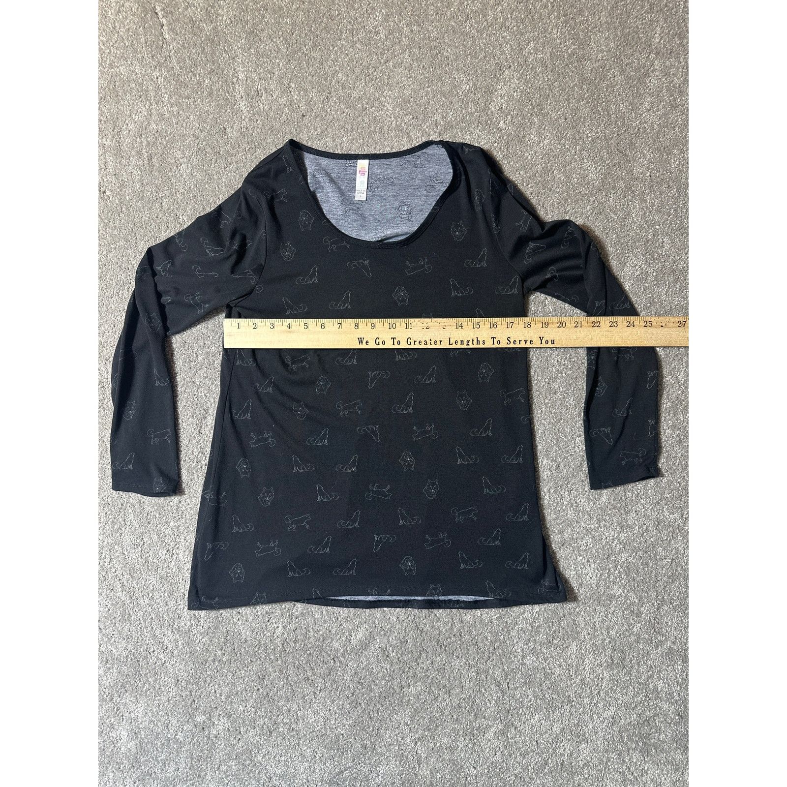 Other Lularoe Black Cat Shirt Womens L Goth Whimsigoth Grandmacore Size L / US 10 / IT 46 - 3 Thumbnail