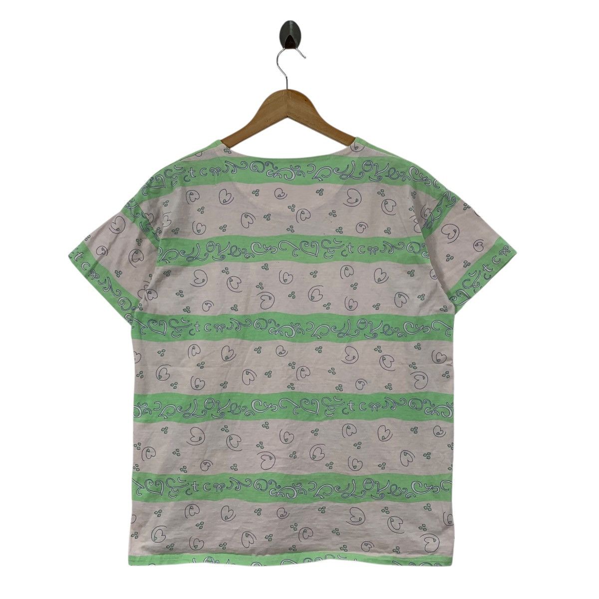 Tsumori Chisato TSUMORI CHISATO SLEEP Issey Miyake Heart Overprint Tshirt Size L / US 10 / IT 46 - 3 Thumbnail