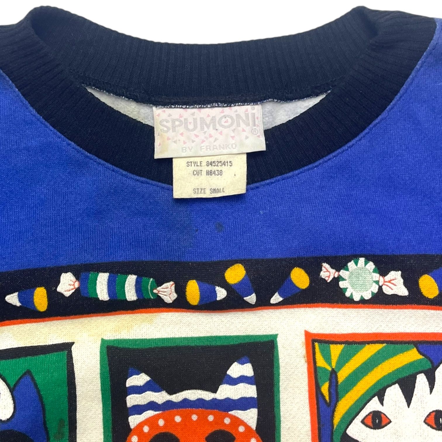 Other Vintage Spumonu by Franko Cat Art Sweatshirt Size US S / EU 44-46 / 1 - 5 Thumbnail