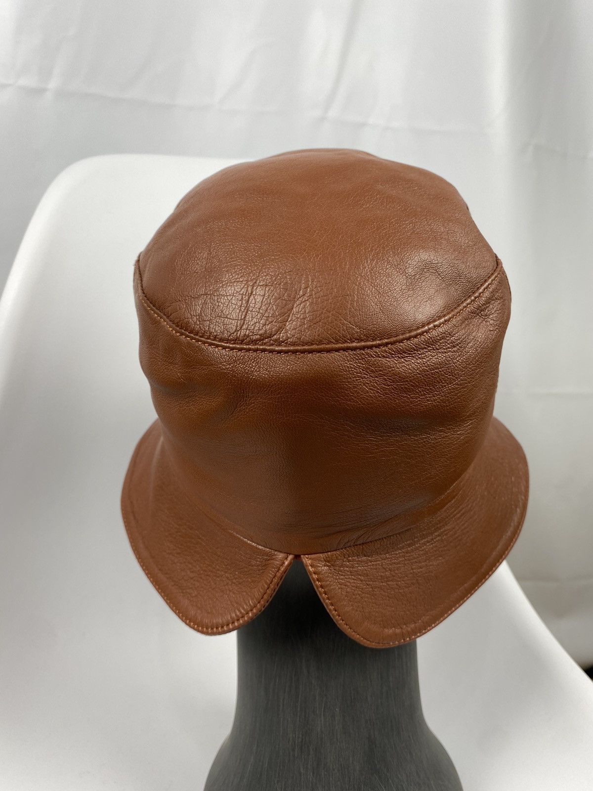 Designer × Leather Genuine Leather Bucket Hat One size Size ONE SIZE - 3 Thumbnail